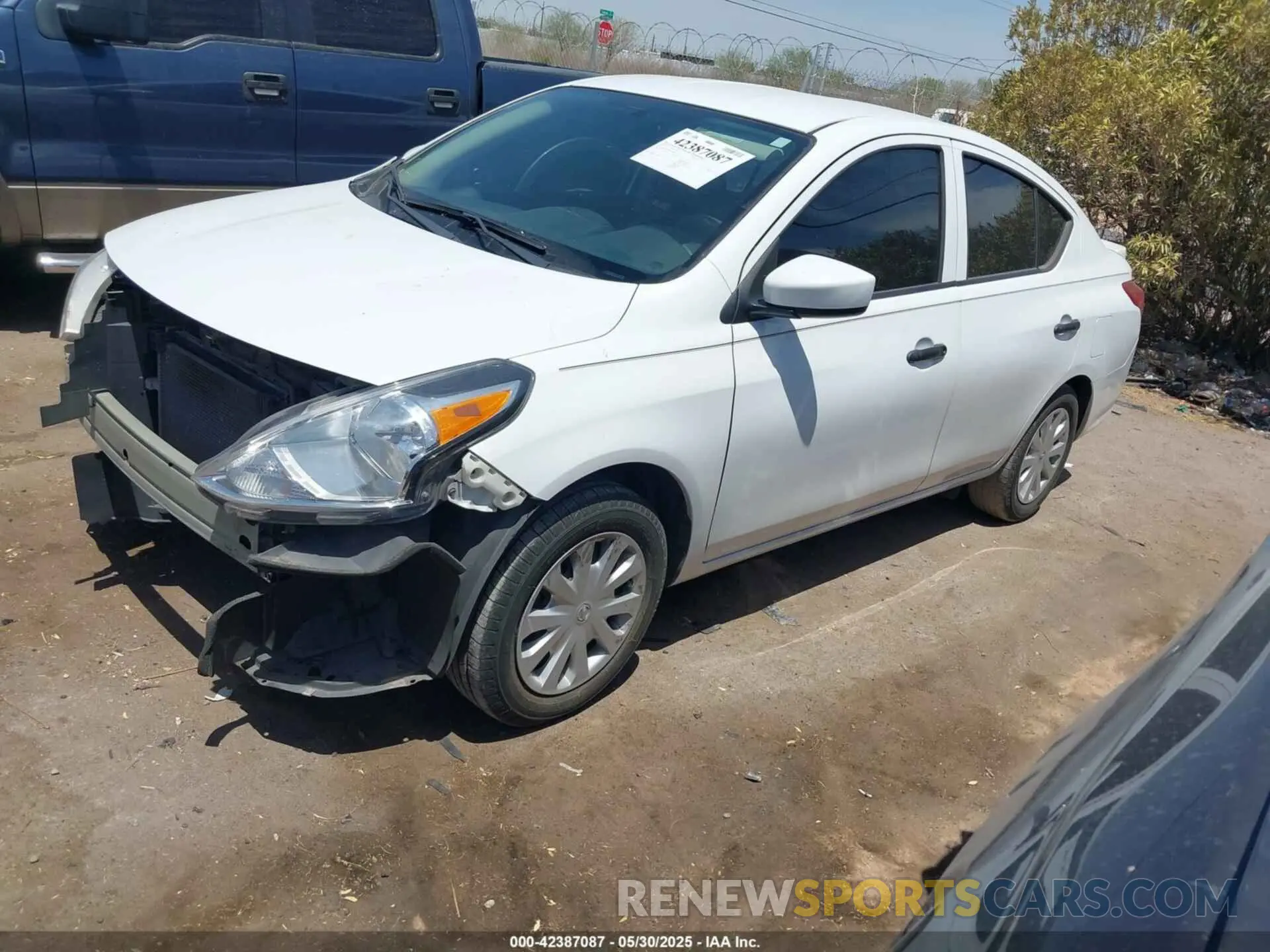 2 Photograph of a damaged car 3N1CN7AP8KL826946 NISSAN VERSA 2019