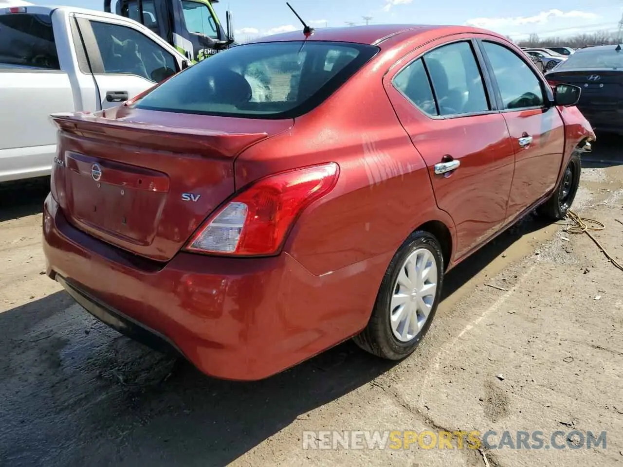 3 Photograph of a damaged car 3N1CN7AP8KL836120 NISSAN VERSA 2019