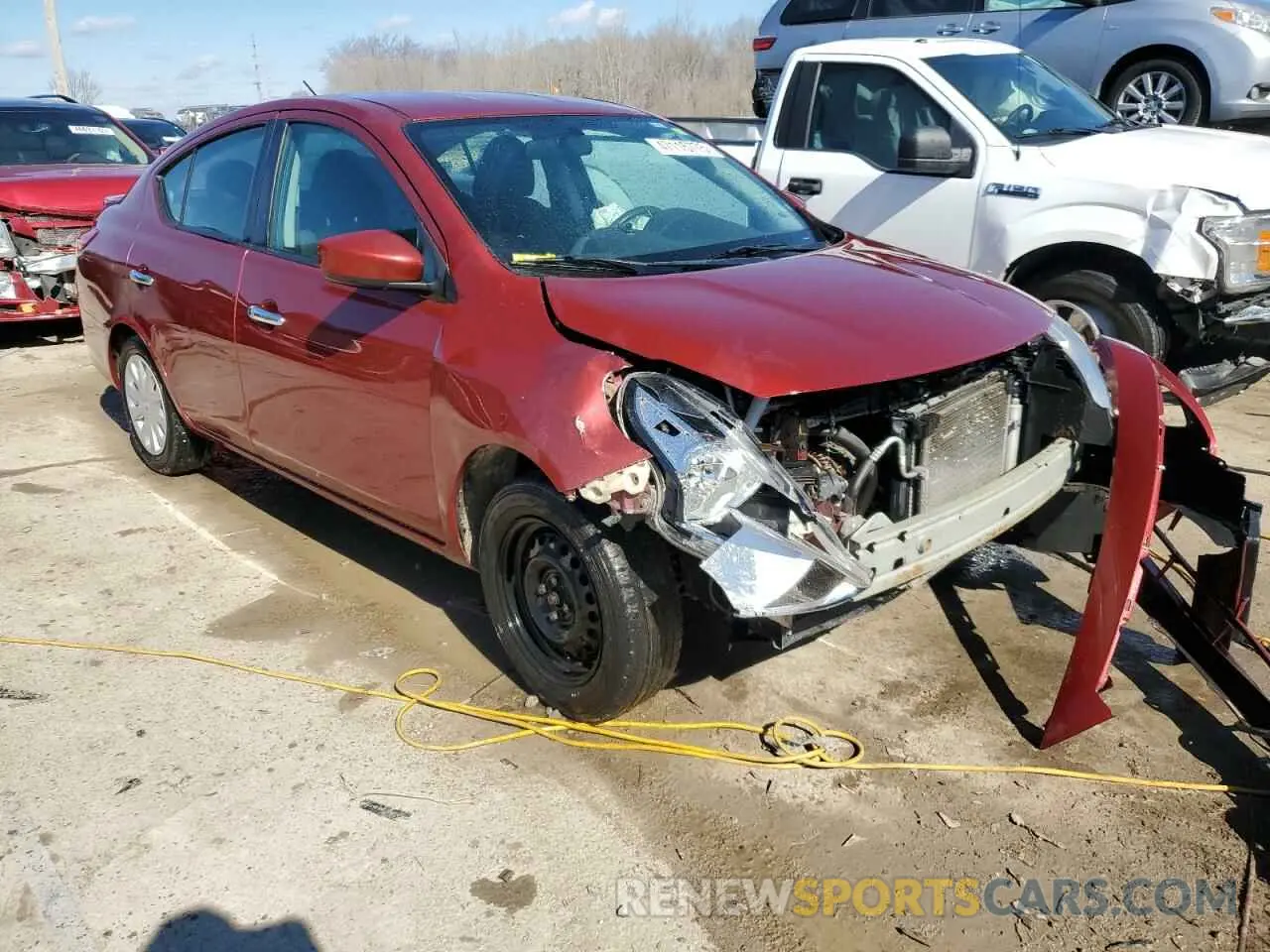 4 Photograph of a damaged car 3N1CN7AP8KL836120 NISSAN VERSA 2019
