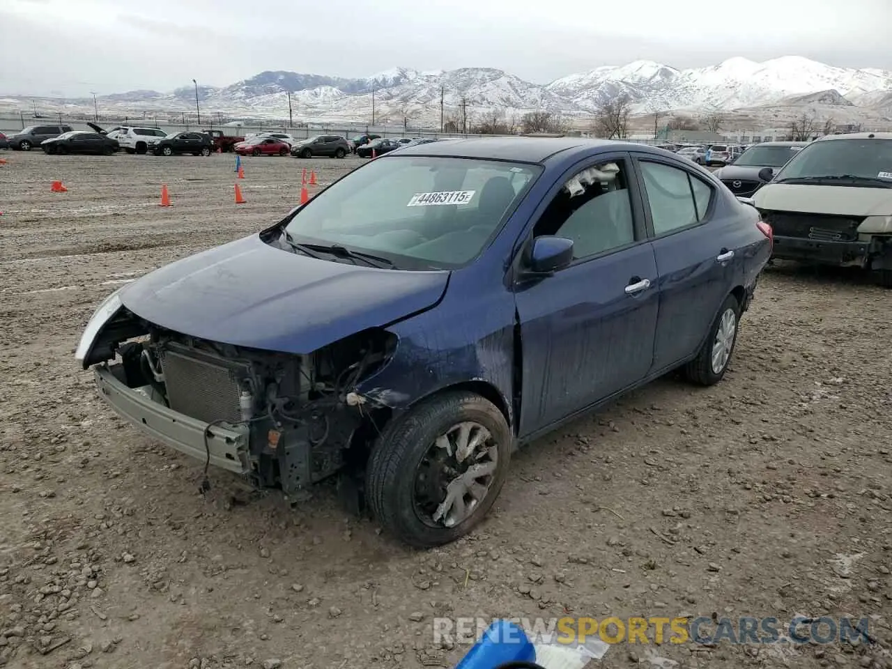 1 Photograph of a damaged car 3N1CN7AP8KL836215 NISSAN VERSA 2019