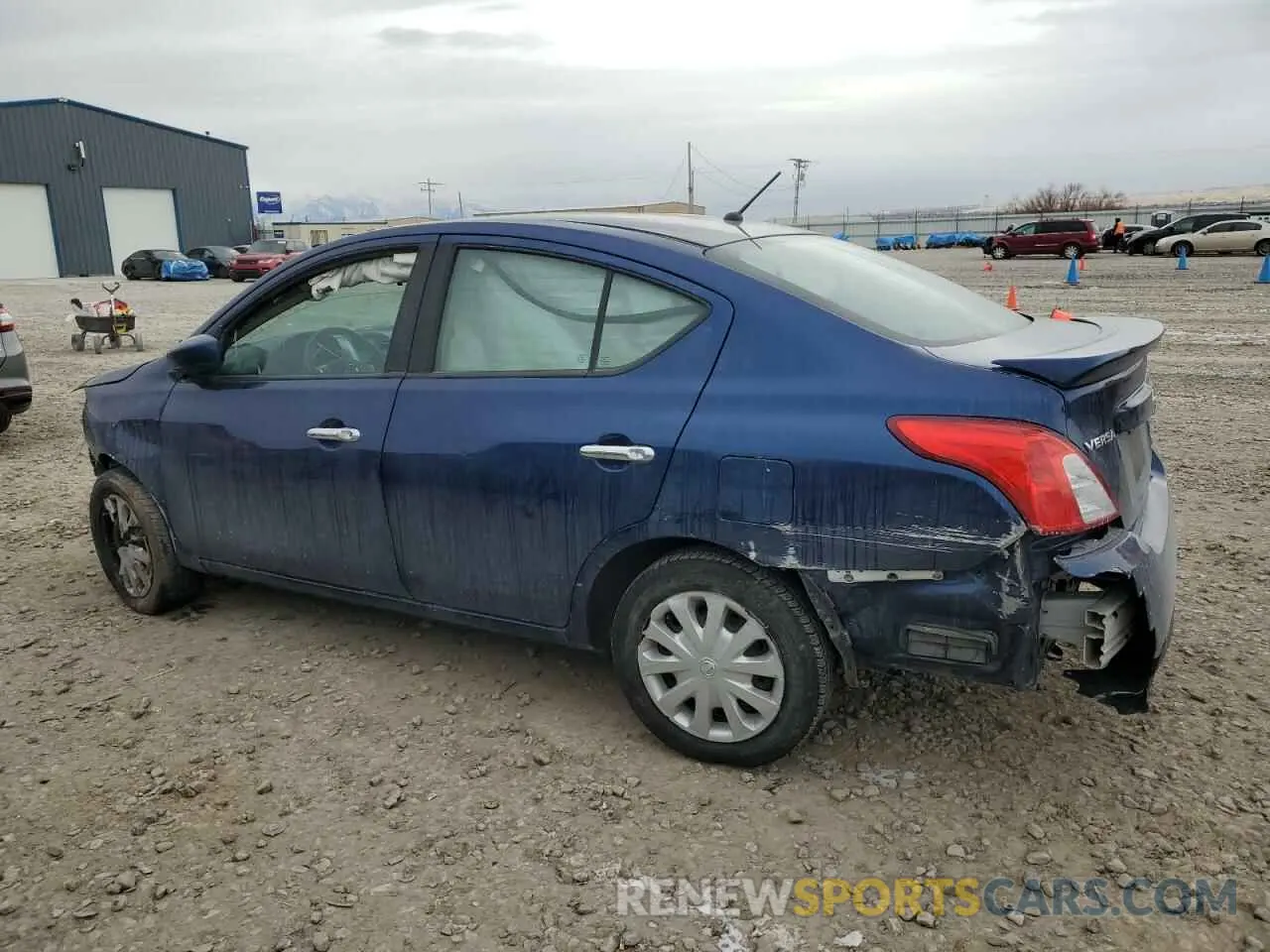 2 Photograph of a damaged car 3N1CN7AP8KL836215 NISSAN VERSA 2019