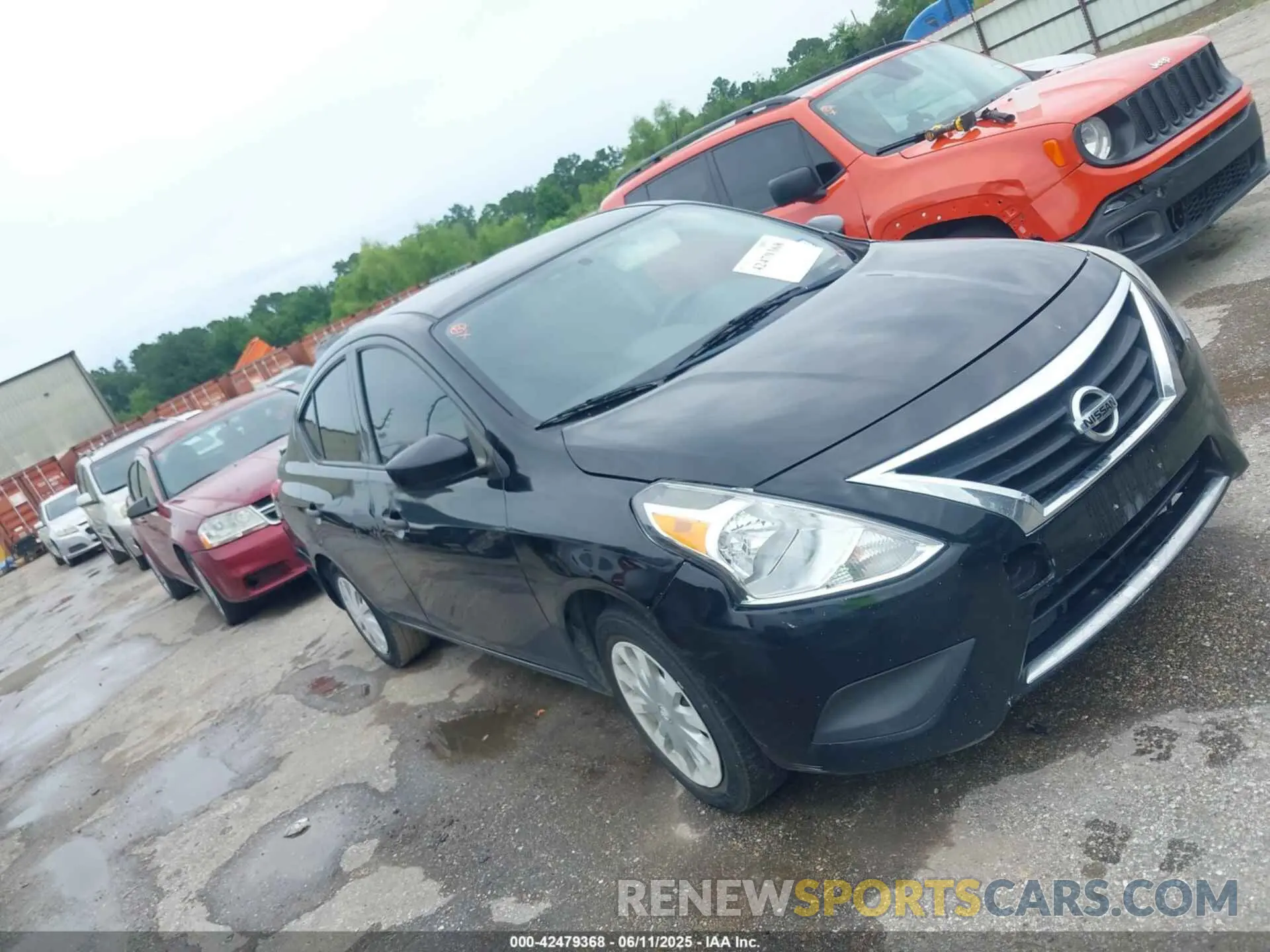 1 Photograph of a damaged car 3N1CN7AP8KL844055 NISSAN VERSA 2019