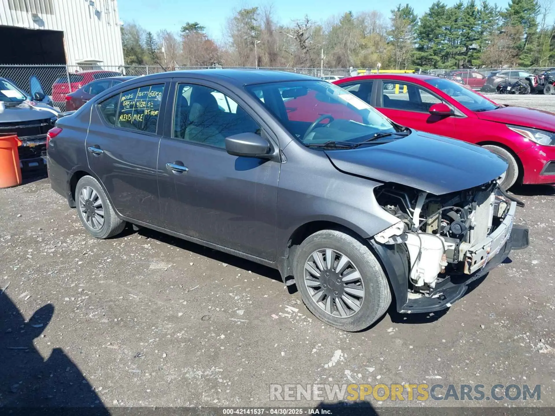 1 Photograph of a damaged car 3N1CN7AP9KL811632 NISSAN VERSA 2019