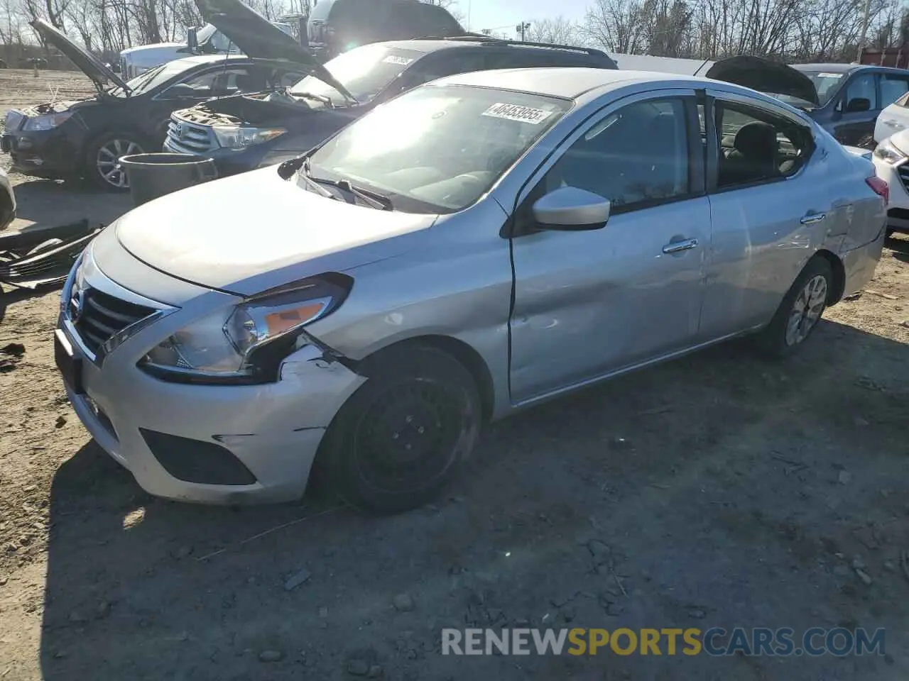 1 Photograph of a damaged car 3N1CN7AP9KL812991 NISSAN VERSA 2019
