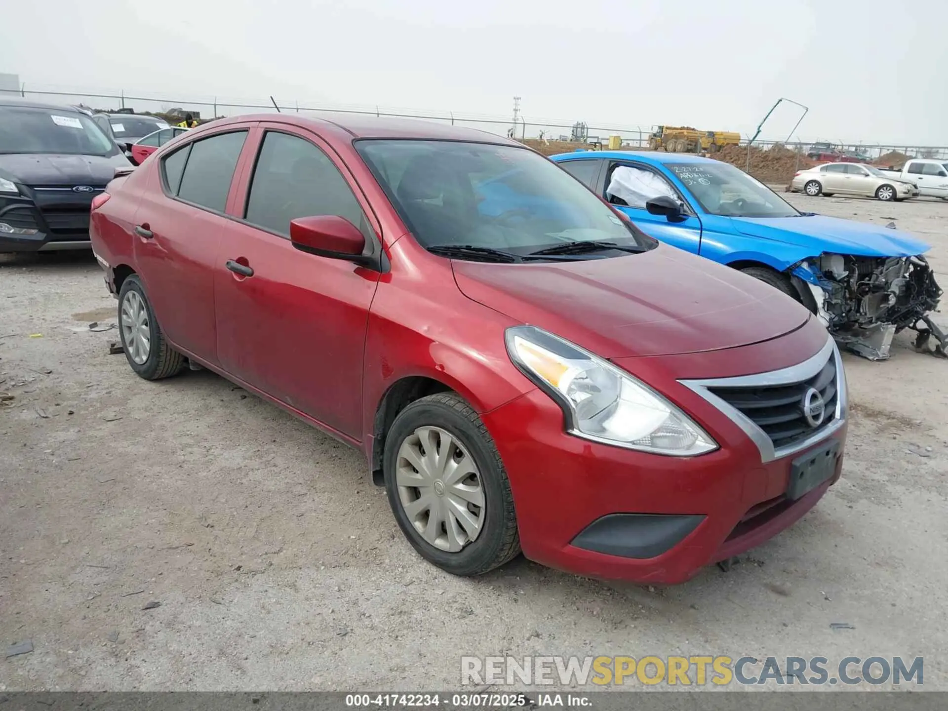 1 Photograph of a damaged car 3N1CN7AP9KL818340 NISSAN VERSA 2019