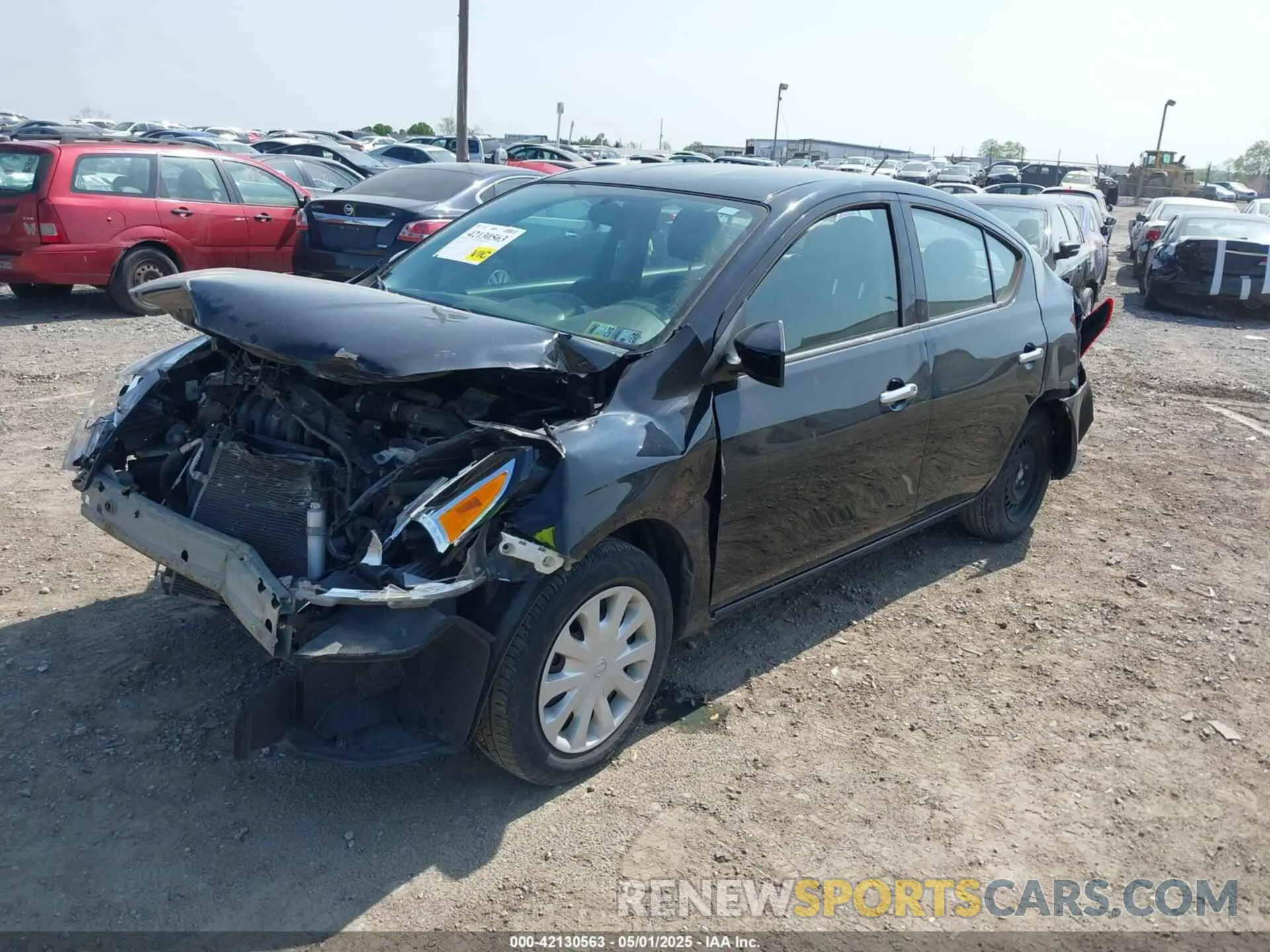 2 Photograph of a damaged car 3N1CN7AP9KL820573 NISSAN VERSA 2019