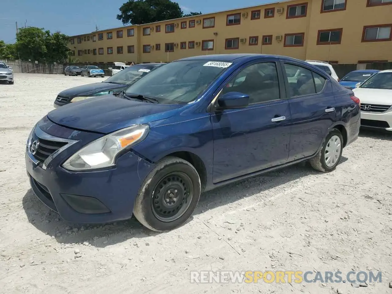 1 Photograph of a damaged car 3N1CN7AP9KL823103 NISSAN VERSA 2019