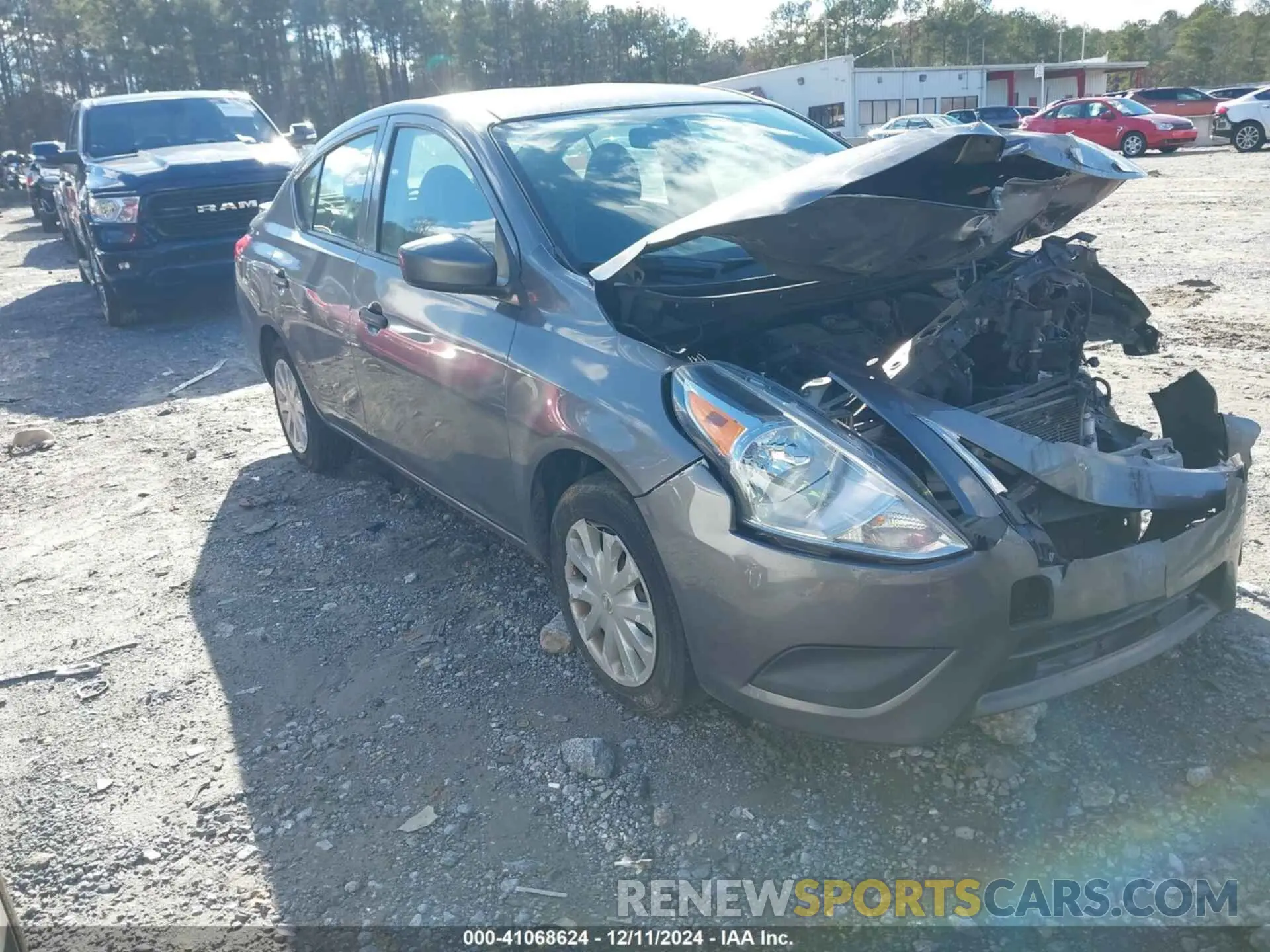 1 Photograph of a damaged car 3N1CN7AP9KL831055 NISSAN VERSA 2019