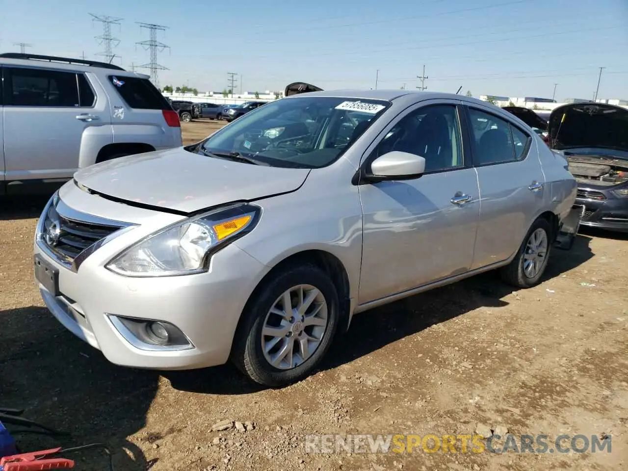 1 Photograph of a damaged car 3N1CN7AP9KL831329 NISSAN VERSA 2019
