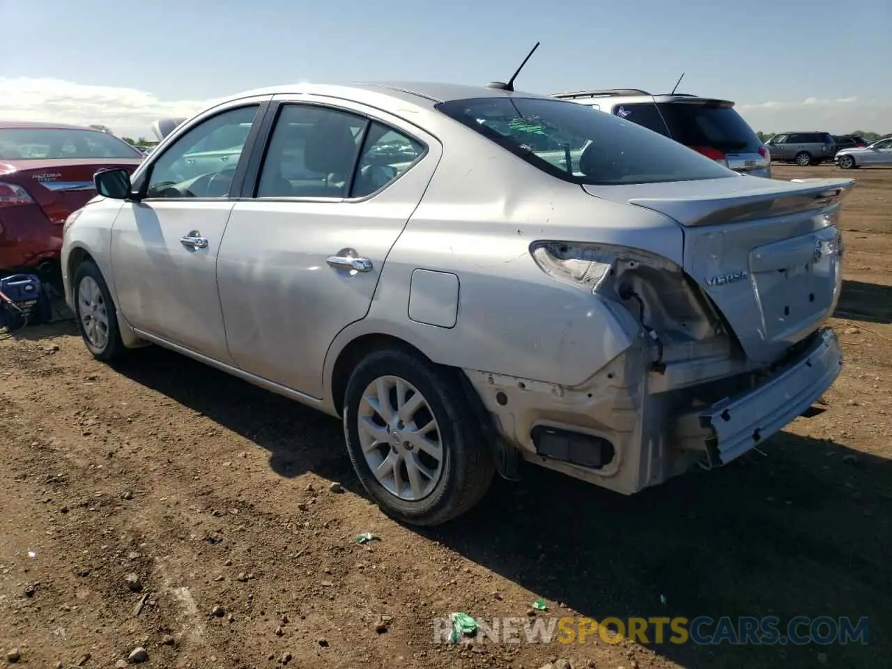 2 Photograph of a damaged car 3N1CN7AP9KL831329 NISSAN VERSA 2019