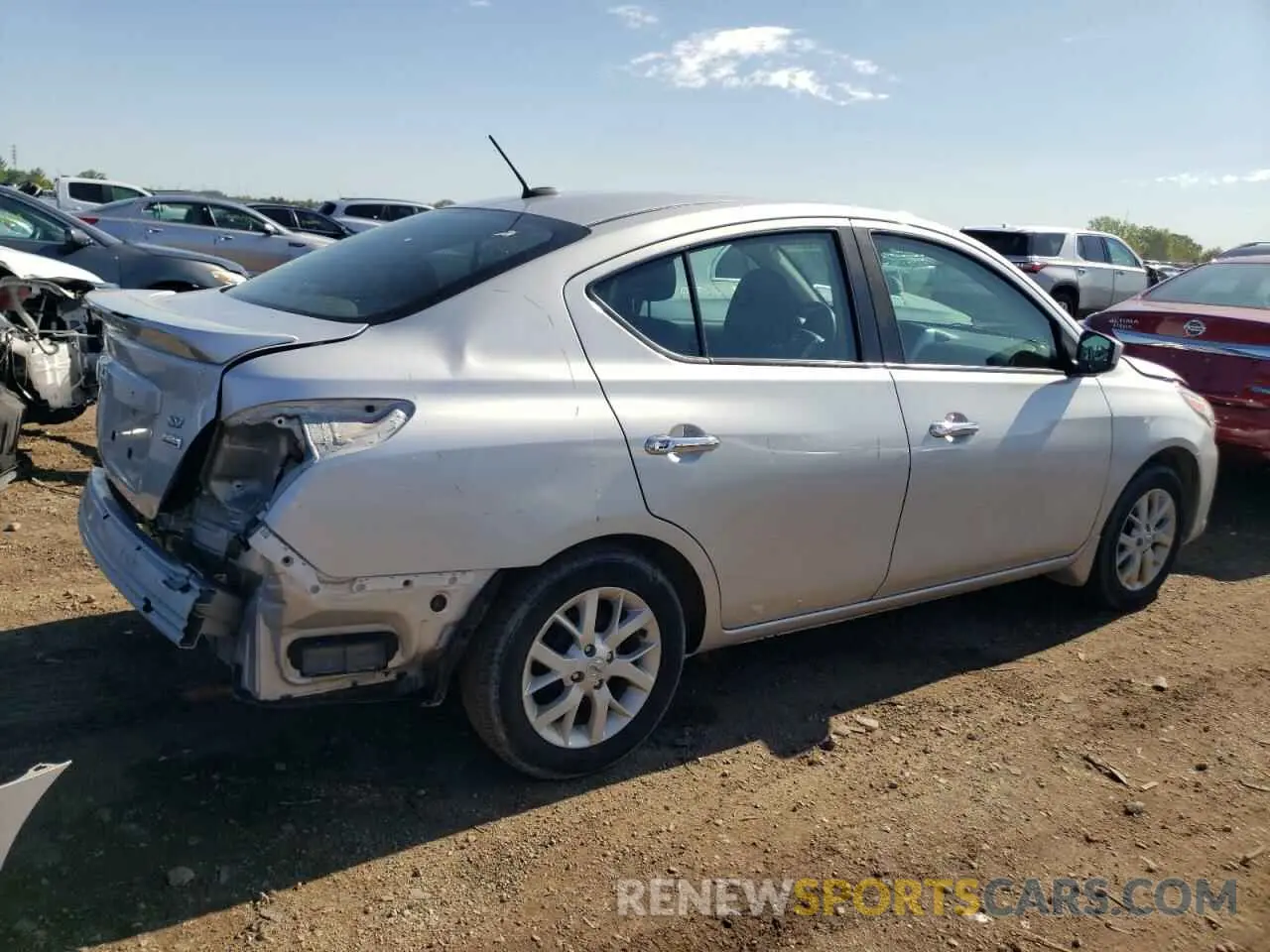 3 Photograph of a damaged car 3N1CN7AP9KL831329 NISSAN VERSA 2019