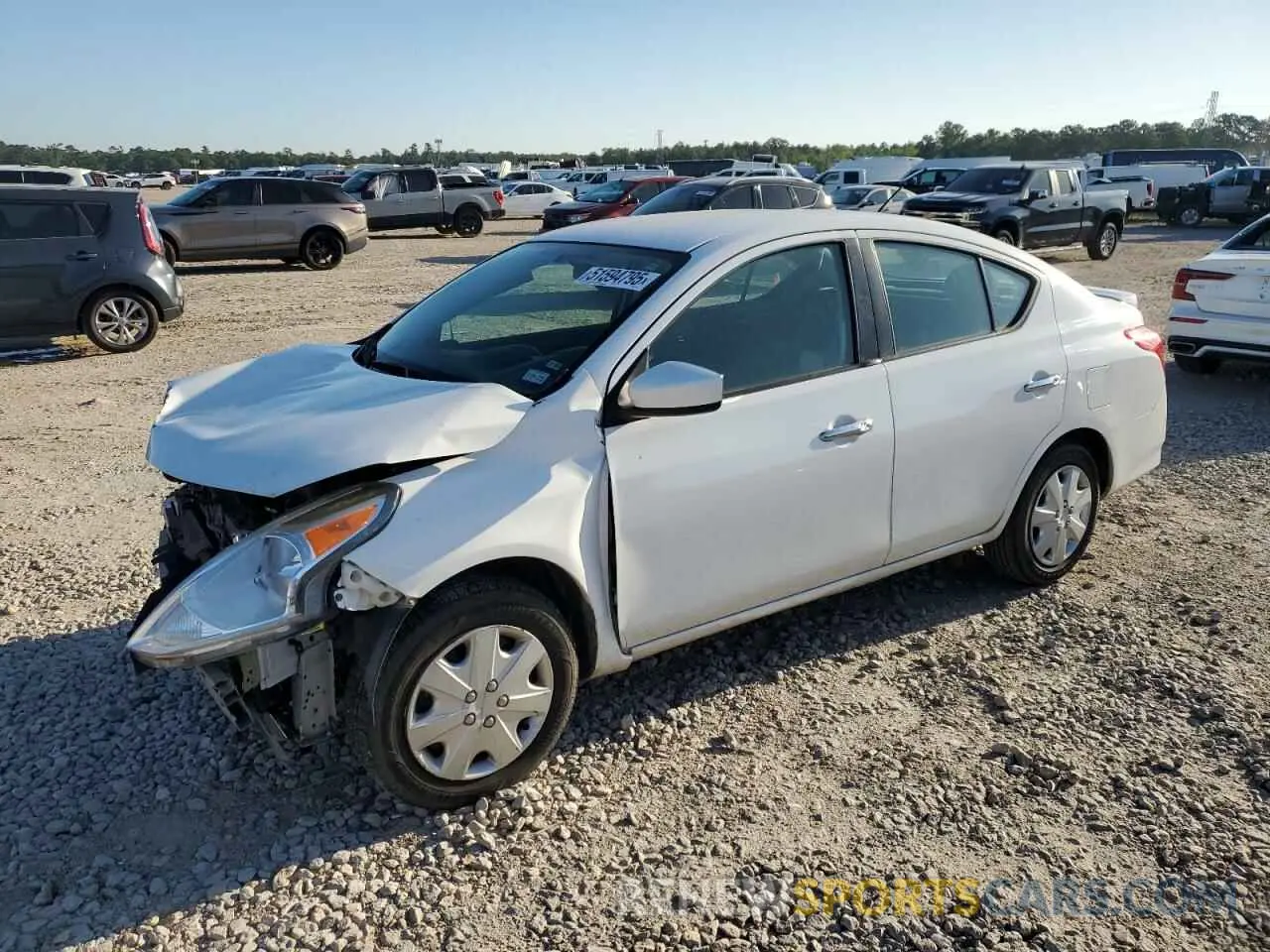 1 Photograph of a damaged car 3N1CN7AP9KL831346 NISSAN VERSA 2019