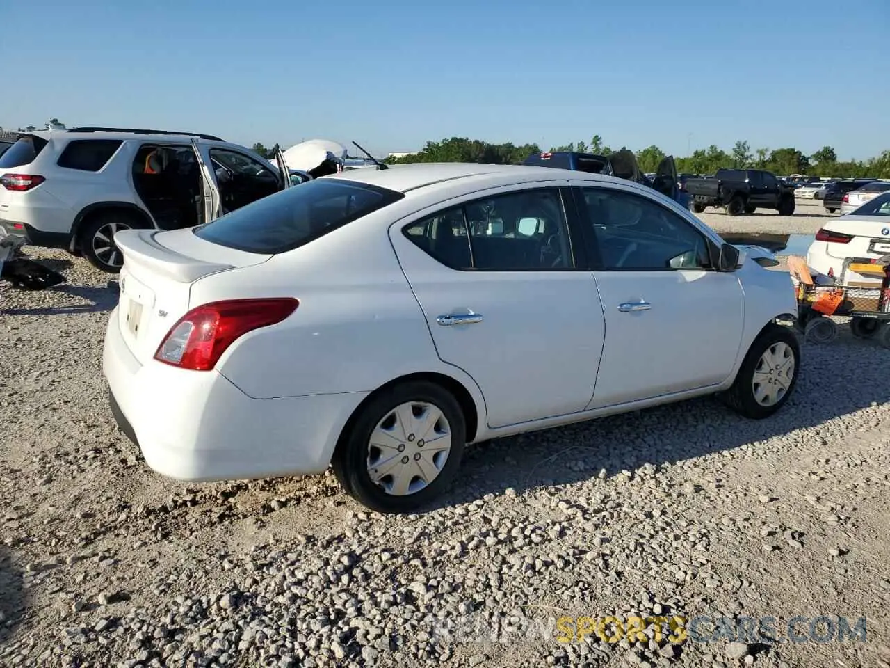 3 Photograph of a damaged car 3N1CN7AP9KL831346 NISSAN VERSA 2019