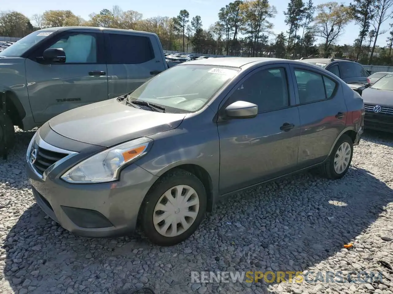 1 Photograph of a damaged car 3N1CN7AP9KL832688 NISSAN VERSA 2019