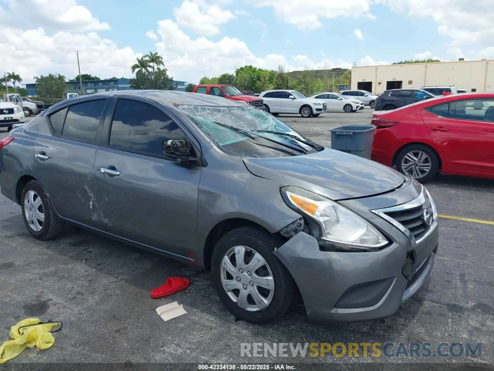 1 Photograph of a damaged car 3N1CN7AP9KL842881 NISSAN VERSA 2019