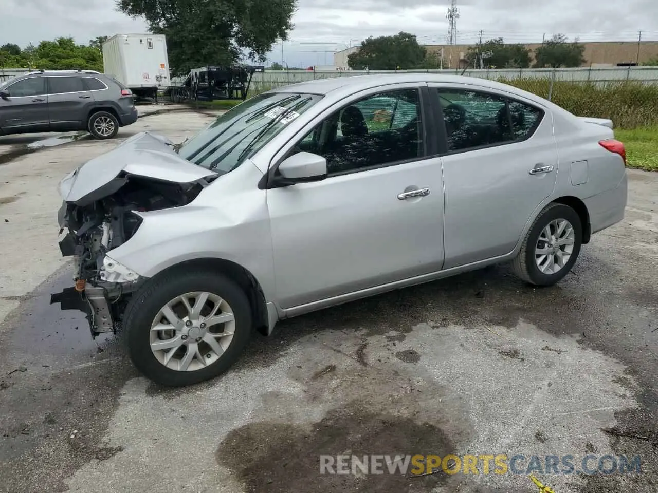 1 Photograph of a damaged car 3N1CN7AP9KL844484 NISSAN VERSA 2019