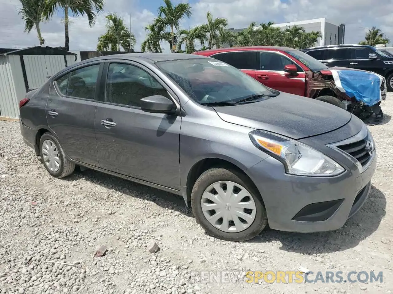 4 Photograph of a damaged car 3N1CN7AP9KL846638 NISSAN VERSA 2019
