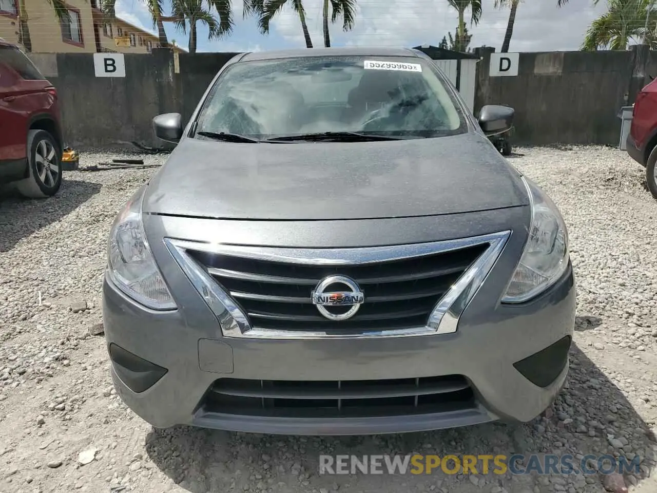 5 Photograph of a damaged car 3N1CN7AP9KL846638 NISSAN VERSA 2019