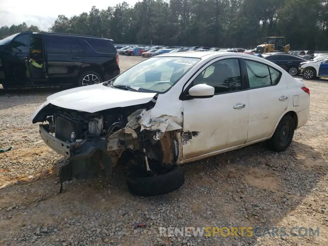 1 Photograph of a damaged car 3N1CN7AP9KL858739 NISSAN VERSA 2019