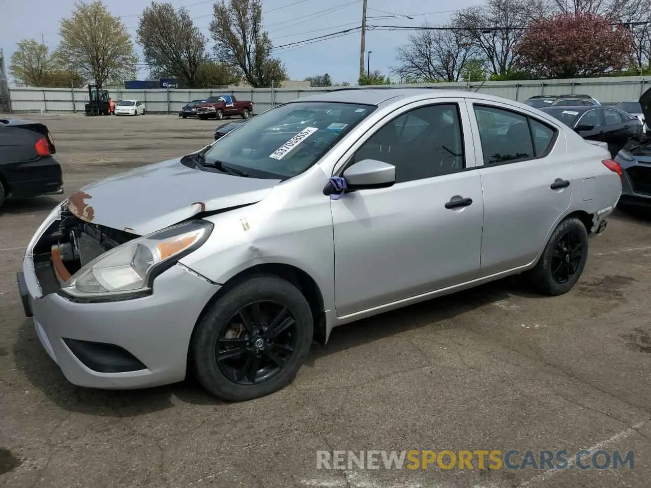 1 Photograph of a damaged car 3N1CN7AP9KL873743 NISSAN VERSA 2019