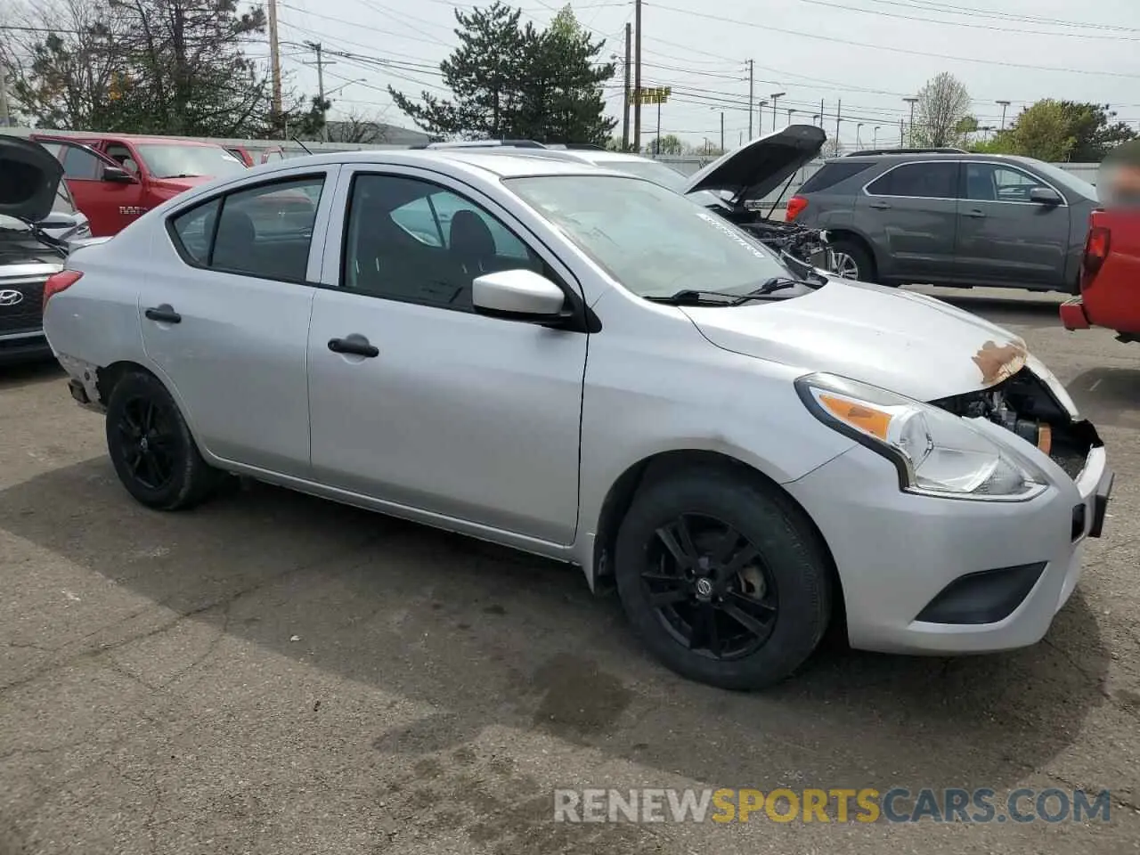 4 Photograph of a damaged car 3N1CN7AP9KL873743 NISSAN VERSA 2019