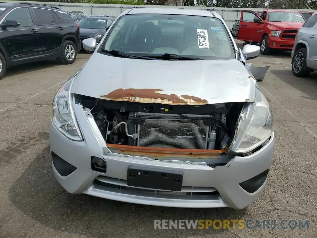 5 Photograph of a damaged car 3N1CN7AP9KL873743 NISSAN VERSA 2019