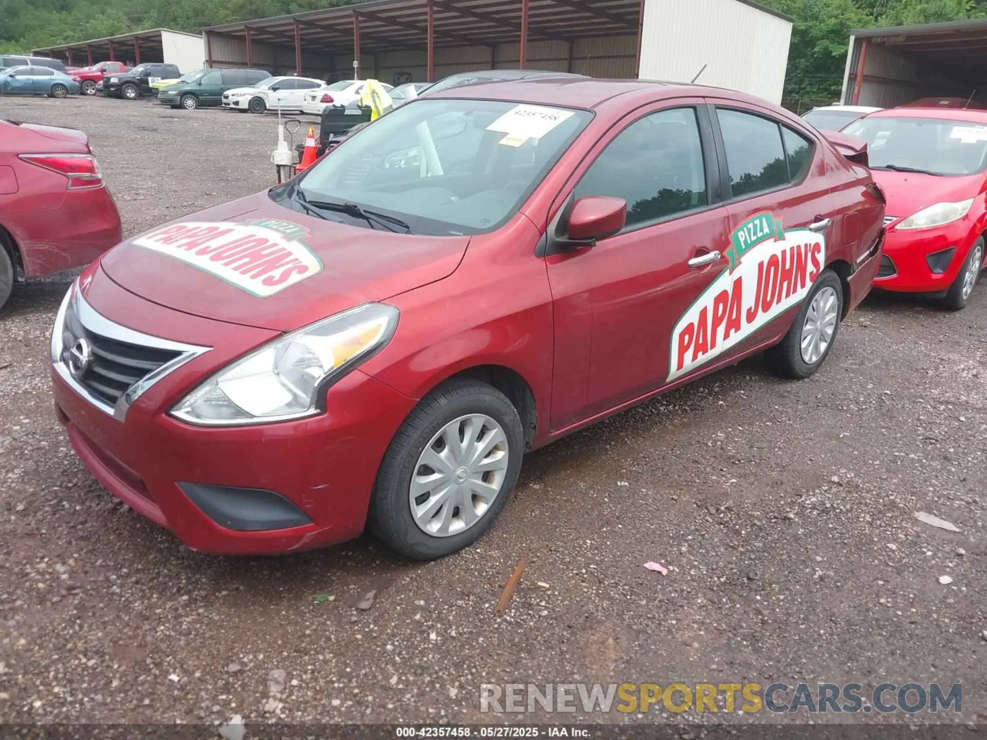 2 Photograph of a damaged car 3N1CN7AP9KL876397 NISSAN VERSA 2019