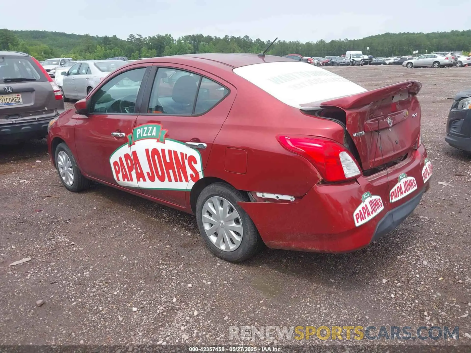 3 Photograph of a damaged car 3N1CN7AP9KL876397 NISSAN VERSA 2019