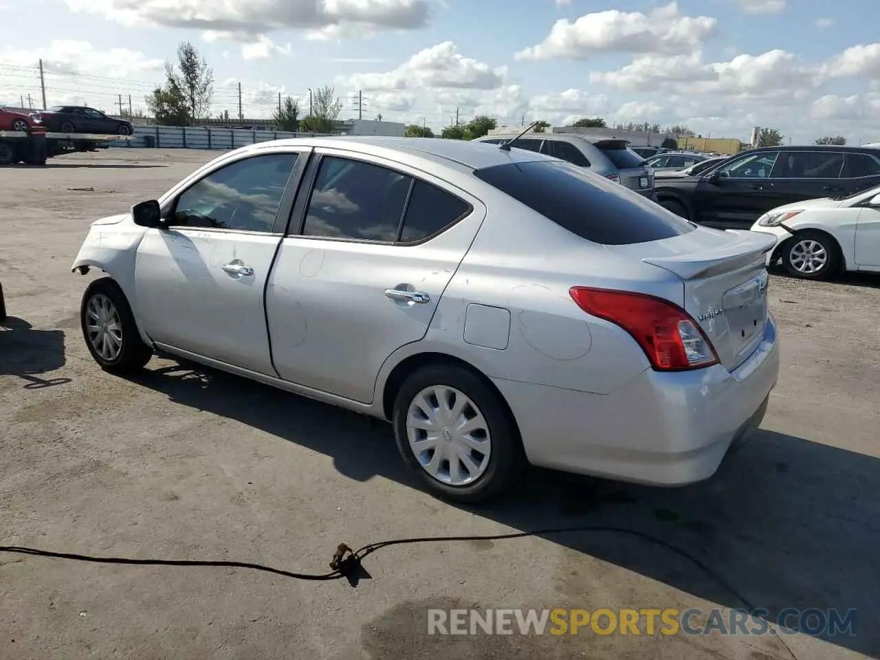 2 Photograph of a damaged car 3N1CN7AP9KL876853 NISSAN VERSA 2019