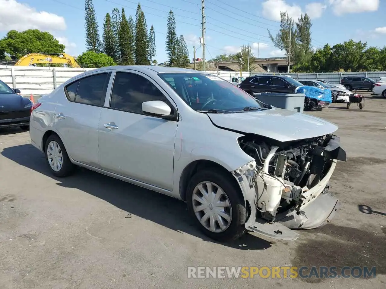 4 Photograph of a damaged car 3N1CN7AP9KL876853 NISSAN VERSA 2019