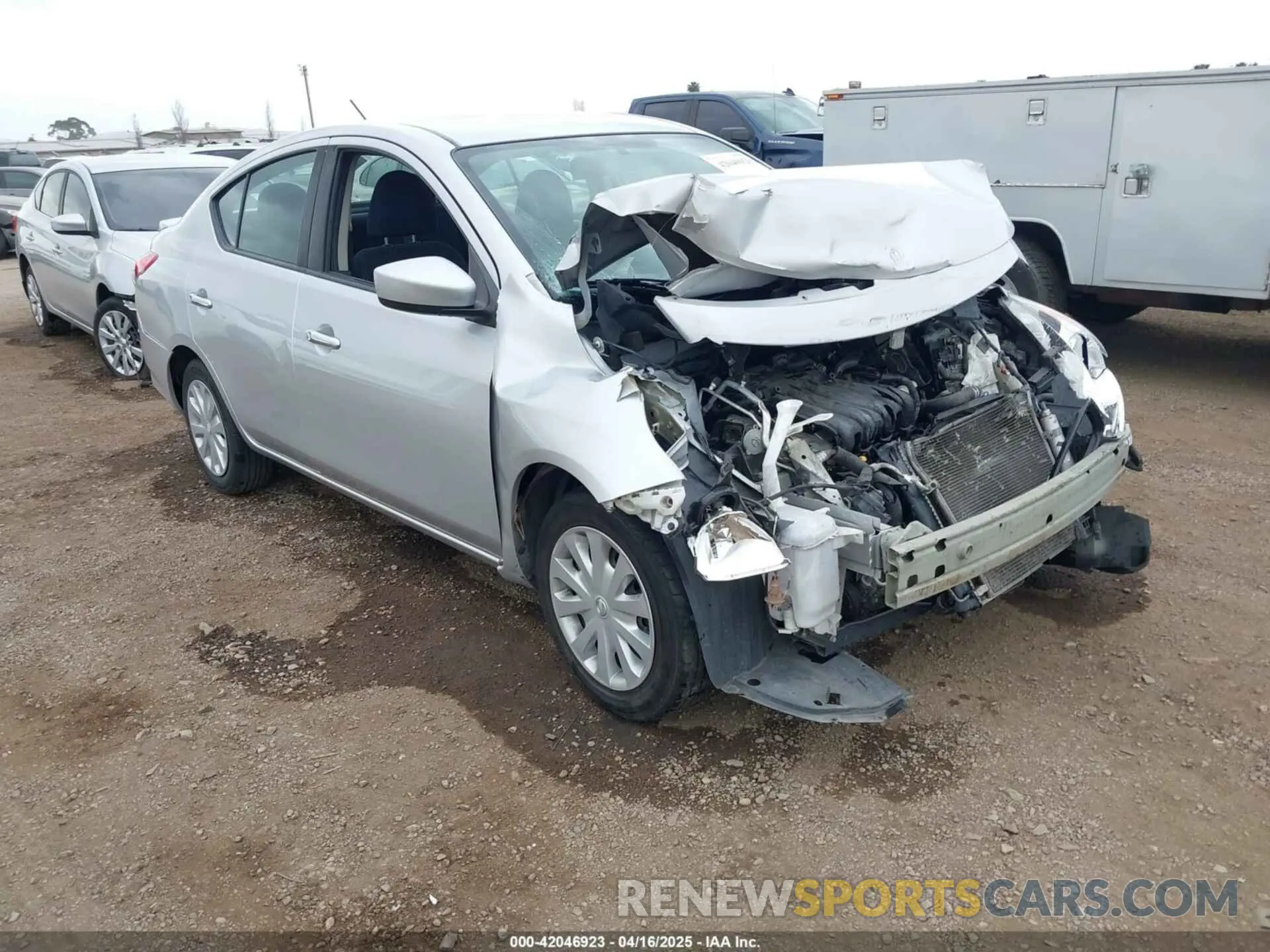 1 Photograph of a damaged car 3N1CN7APXKL803474 NISSAN VERSA 2019