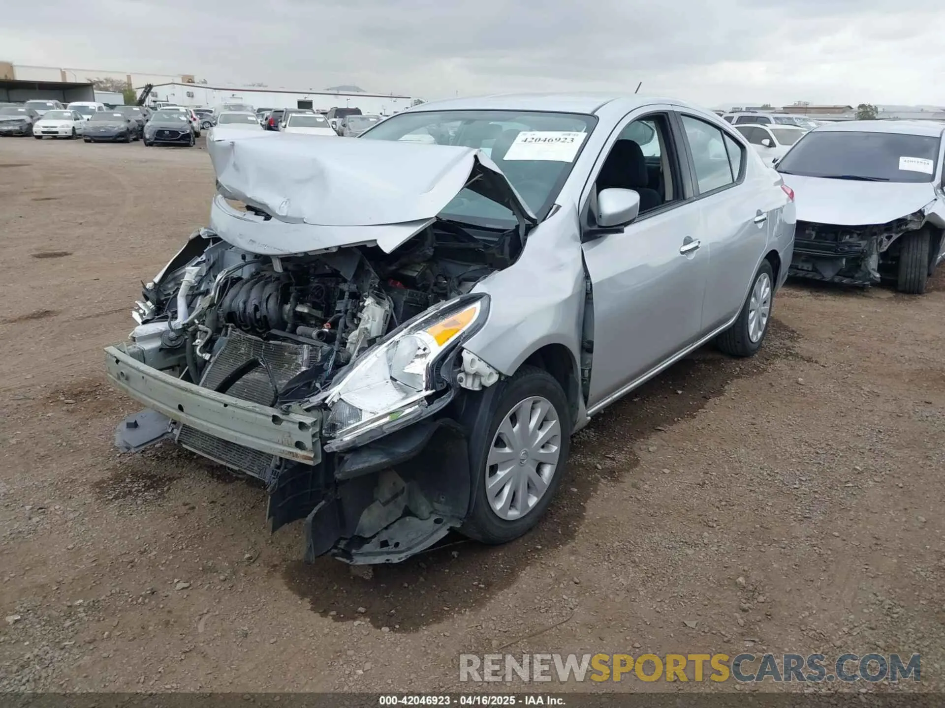 2 Photograph of a damaged car 3N1CN7APXKL803474 NISSAN VERSA 2019