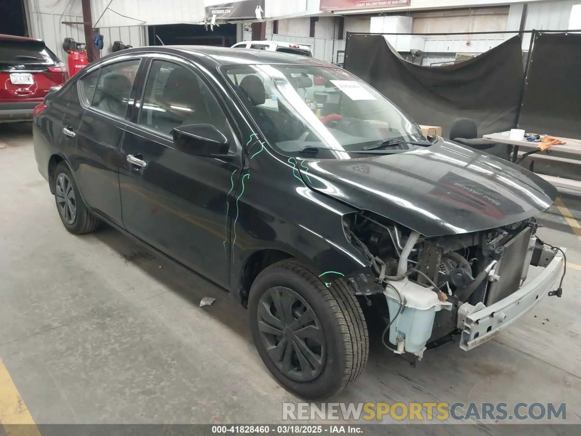 1 Photograph of a damaged car 3N1CN7APXKL808206 NISSAN VERSA 2019