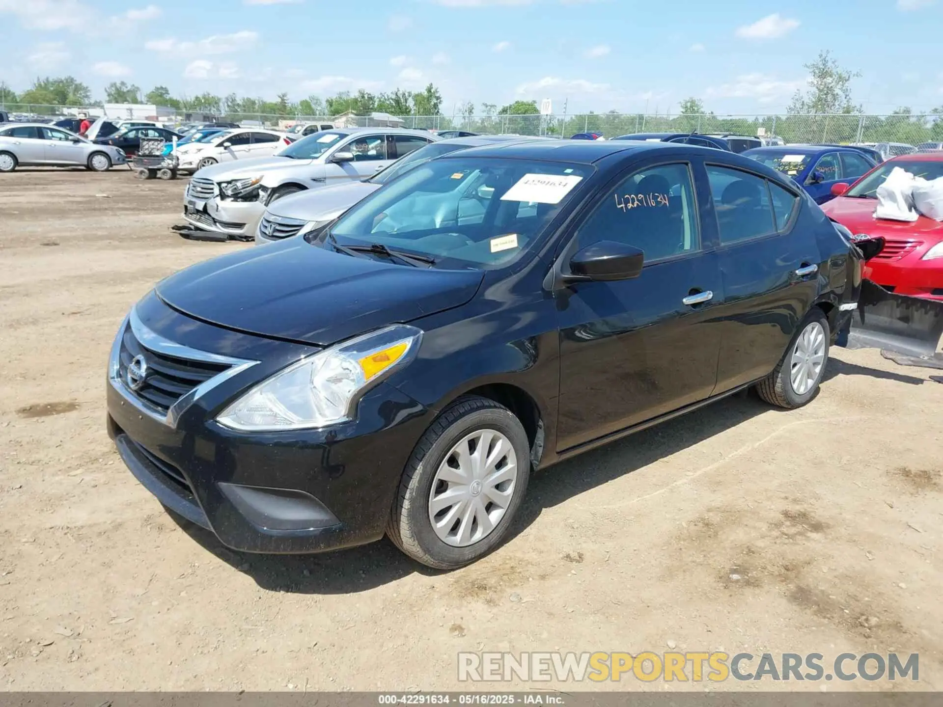 2 Photograph of a damaged car 3N1CN7APXKL809050 NISSAN VERSA 2019