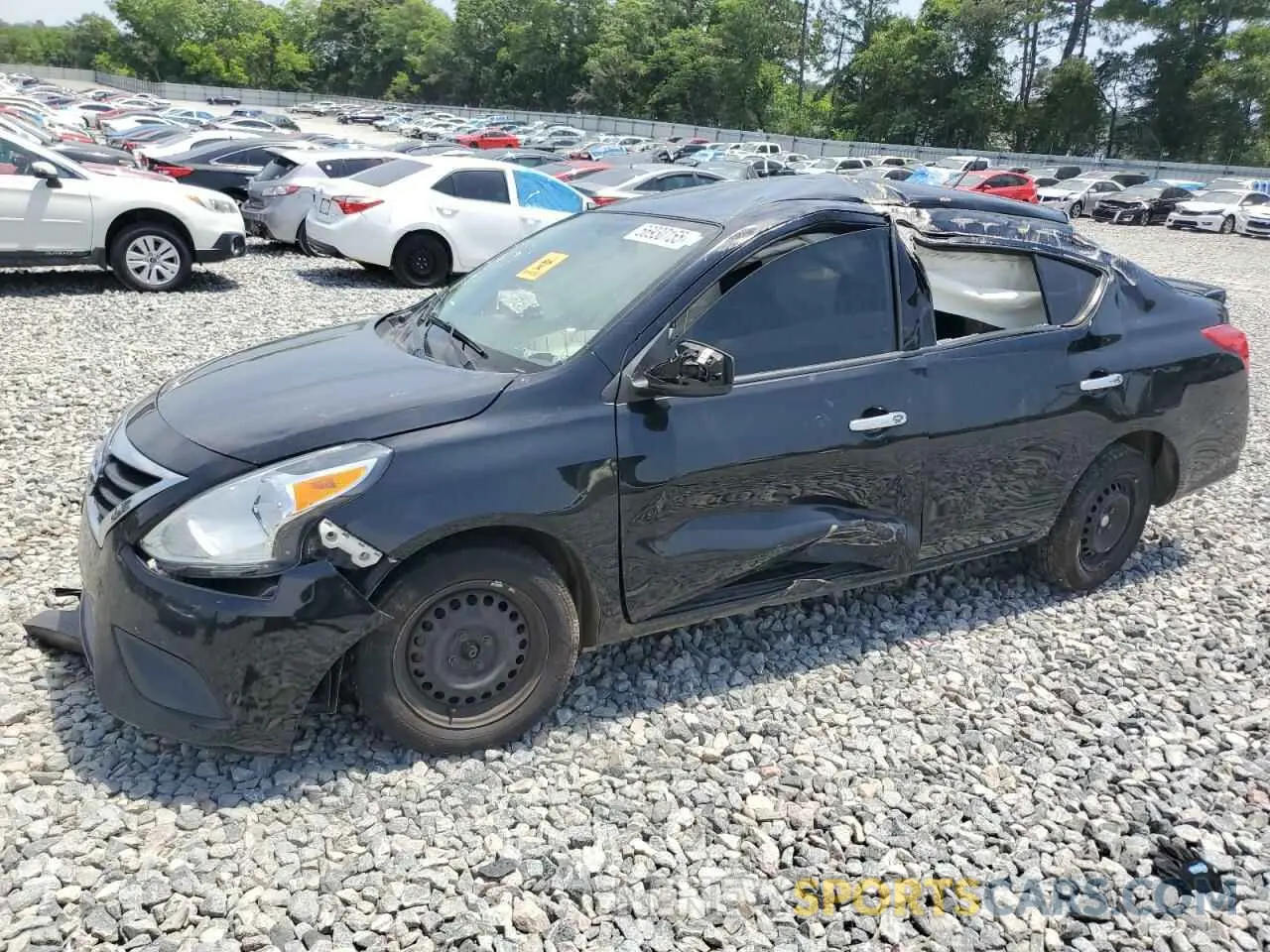 1 Photograph of a damaged car 3N1CN7APXKL814474 NISSAN VERSA 2019