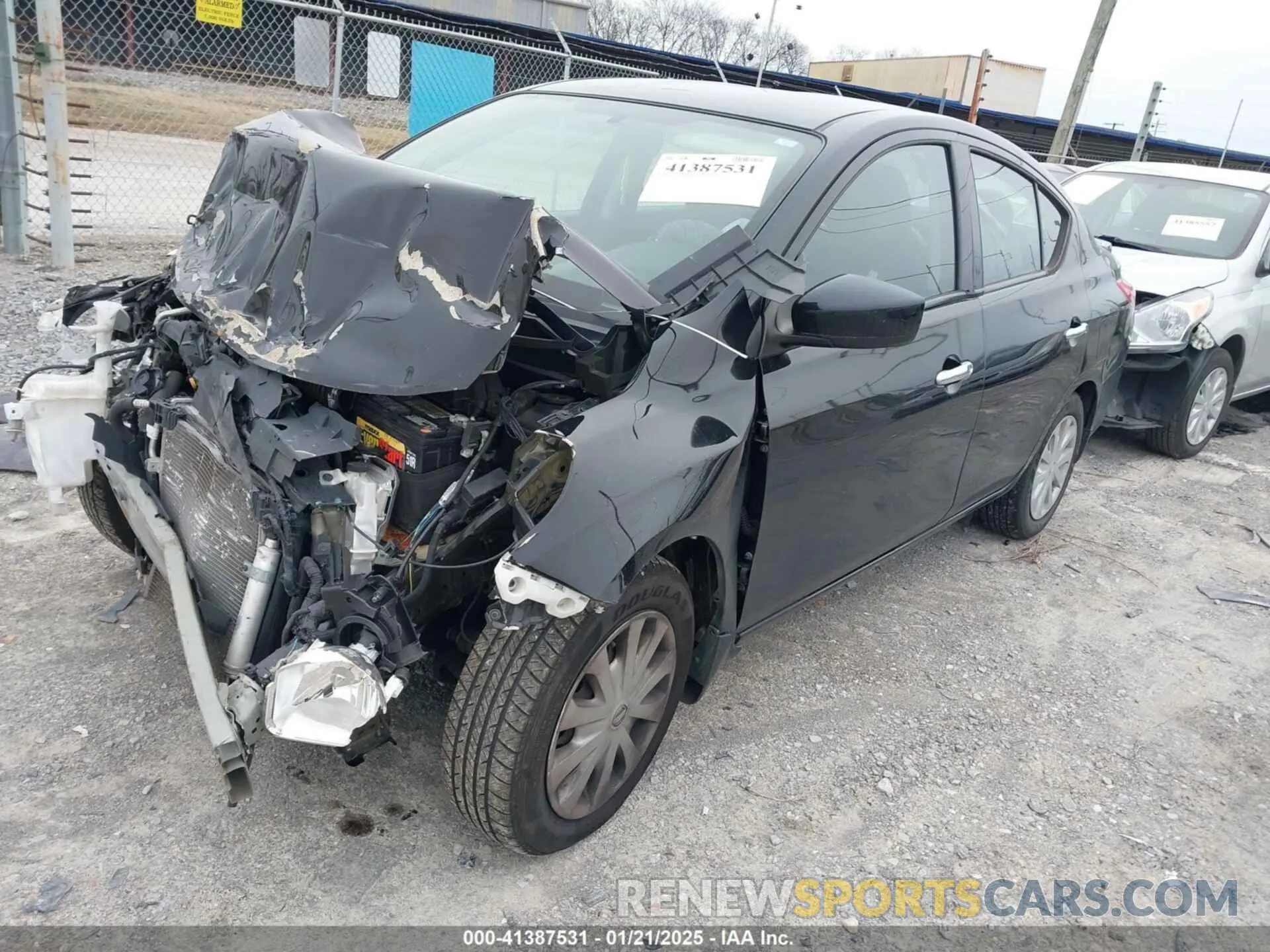 2 Photograph of a damaged car 3N1CN7APXKL817066 NISSAN VERSA 2019