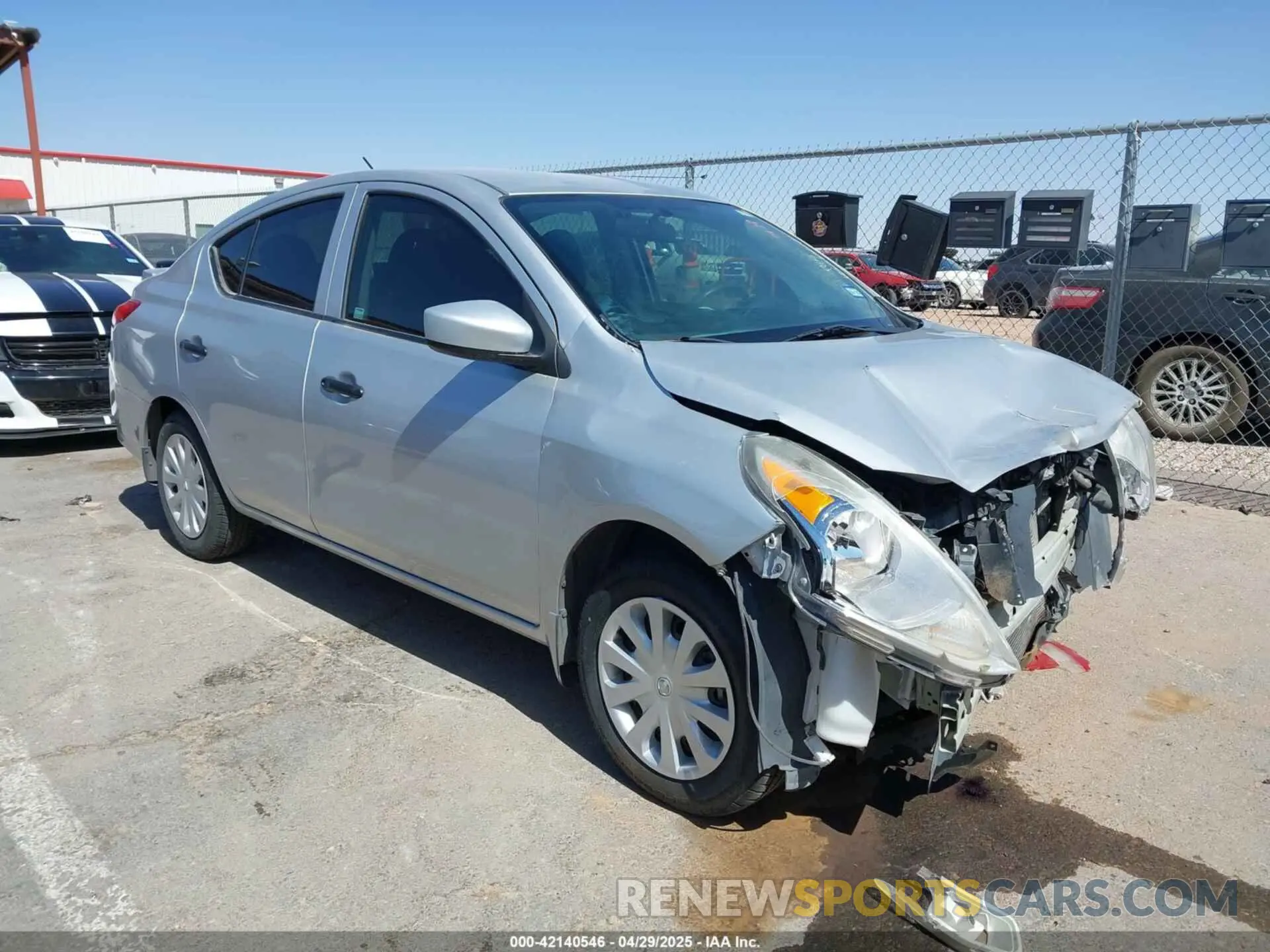 1 Photograph of a damaged car 3N1CN7APXKL820212 NISSAN VERSA 2019