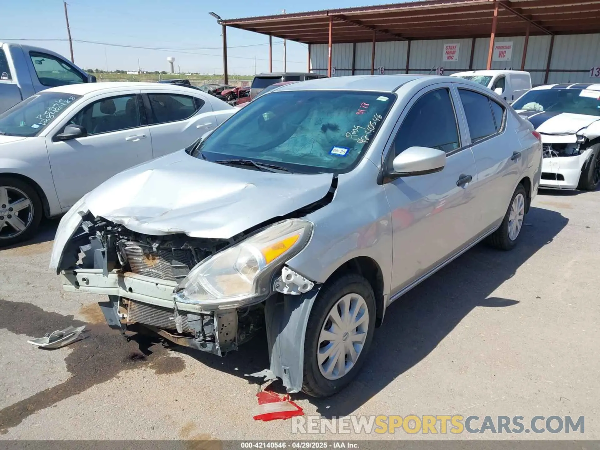 2 Photograph of a damaged car 3N1CN7APXKL820212 NISSAN VERSA 2019