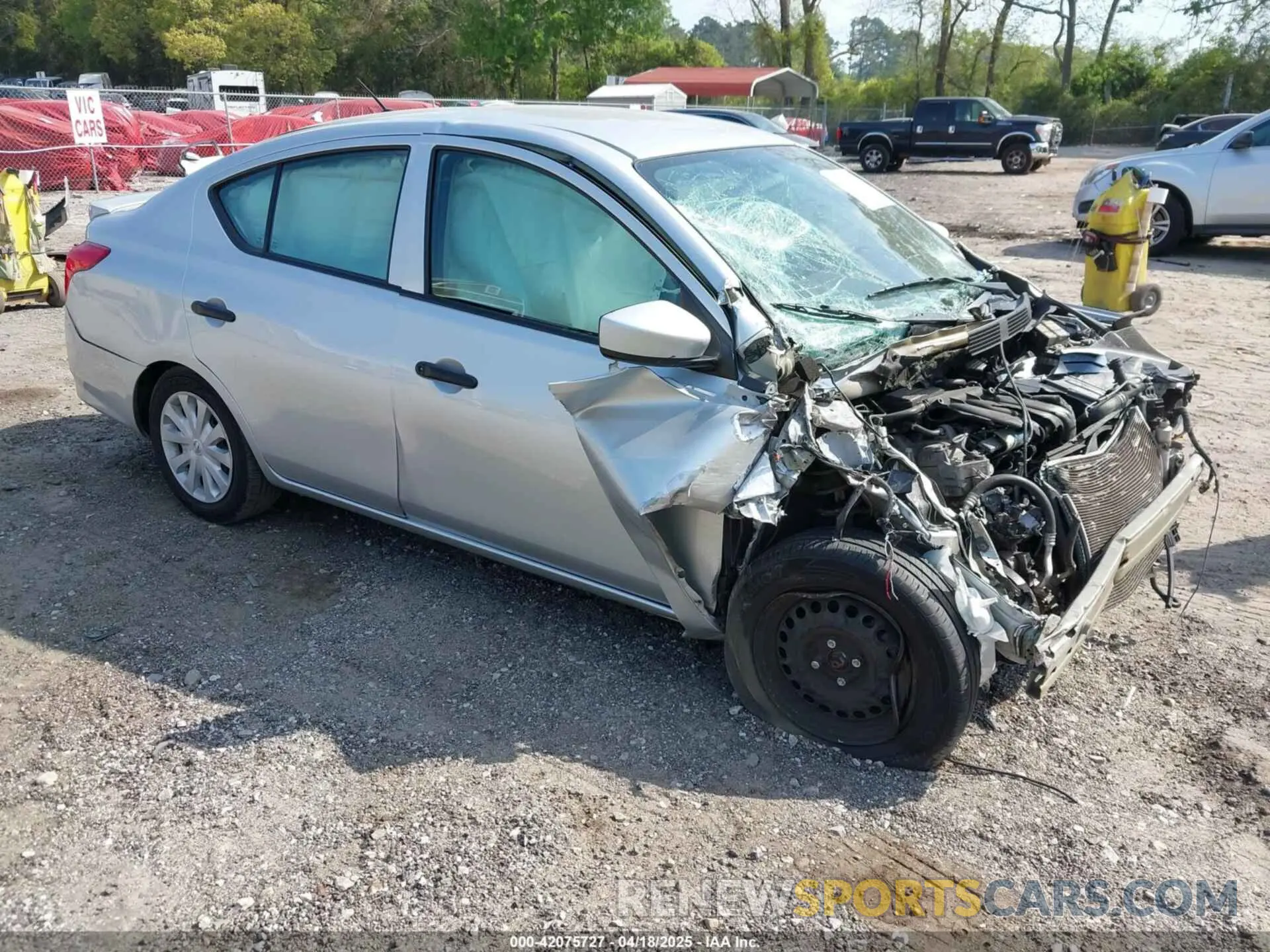 1 Photograph of a damaged car 3N1CN7APXKL826172 NISSAN VERSA 2019