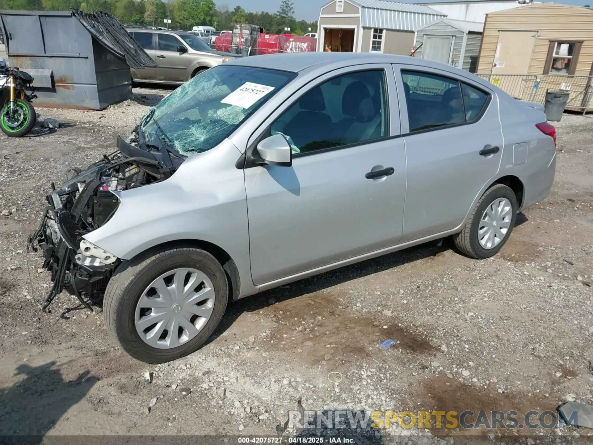 2 Photograph of a damaged car 3N1CN7APXKL826172 NISSAN VERSA 2019
