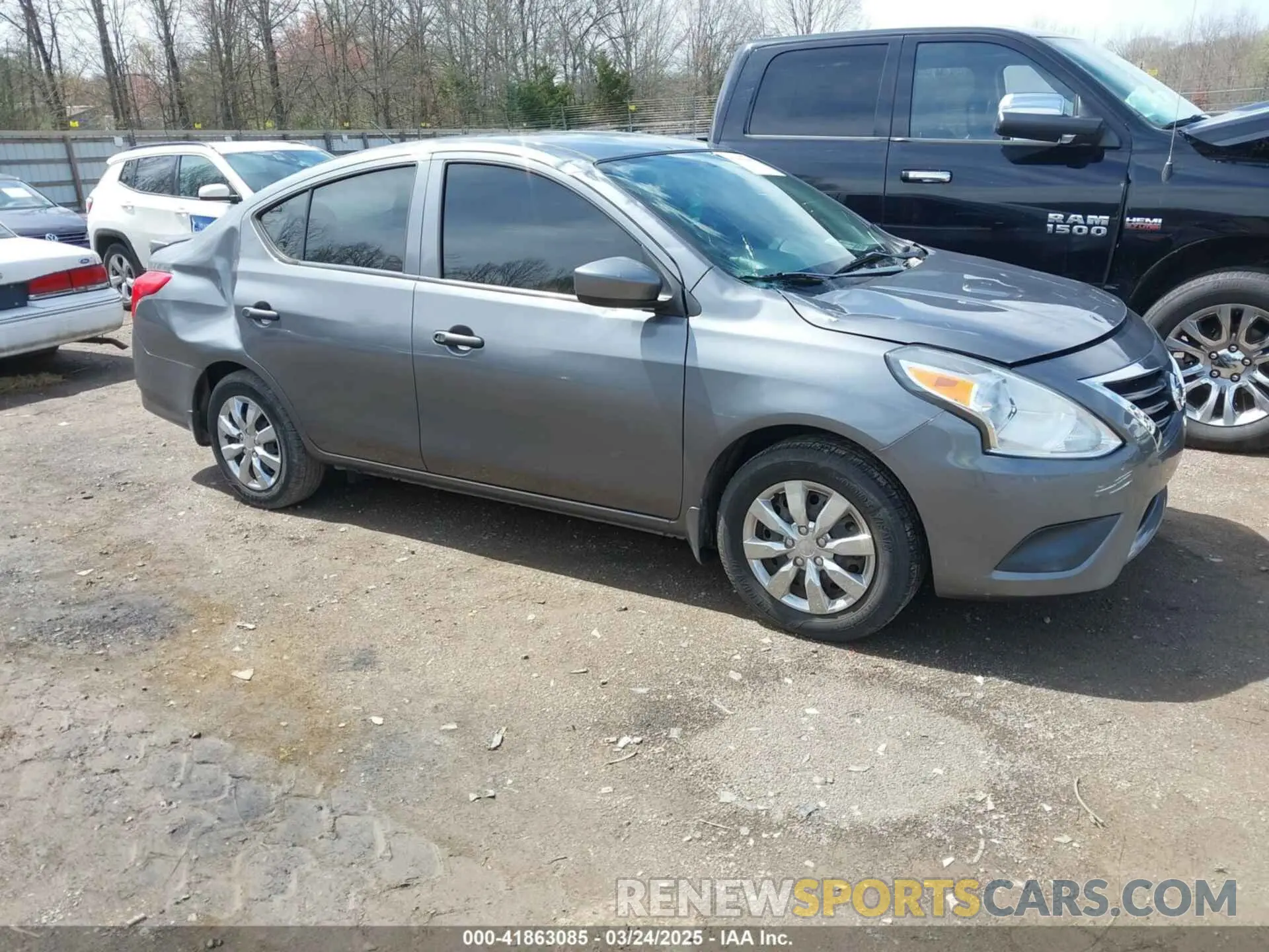 1 Photograph of a damaged car 3N1CN7APXKL827919 NISSAN VERSA 2019