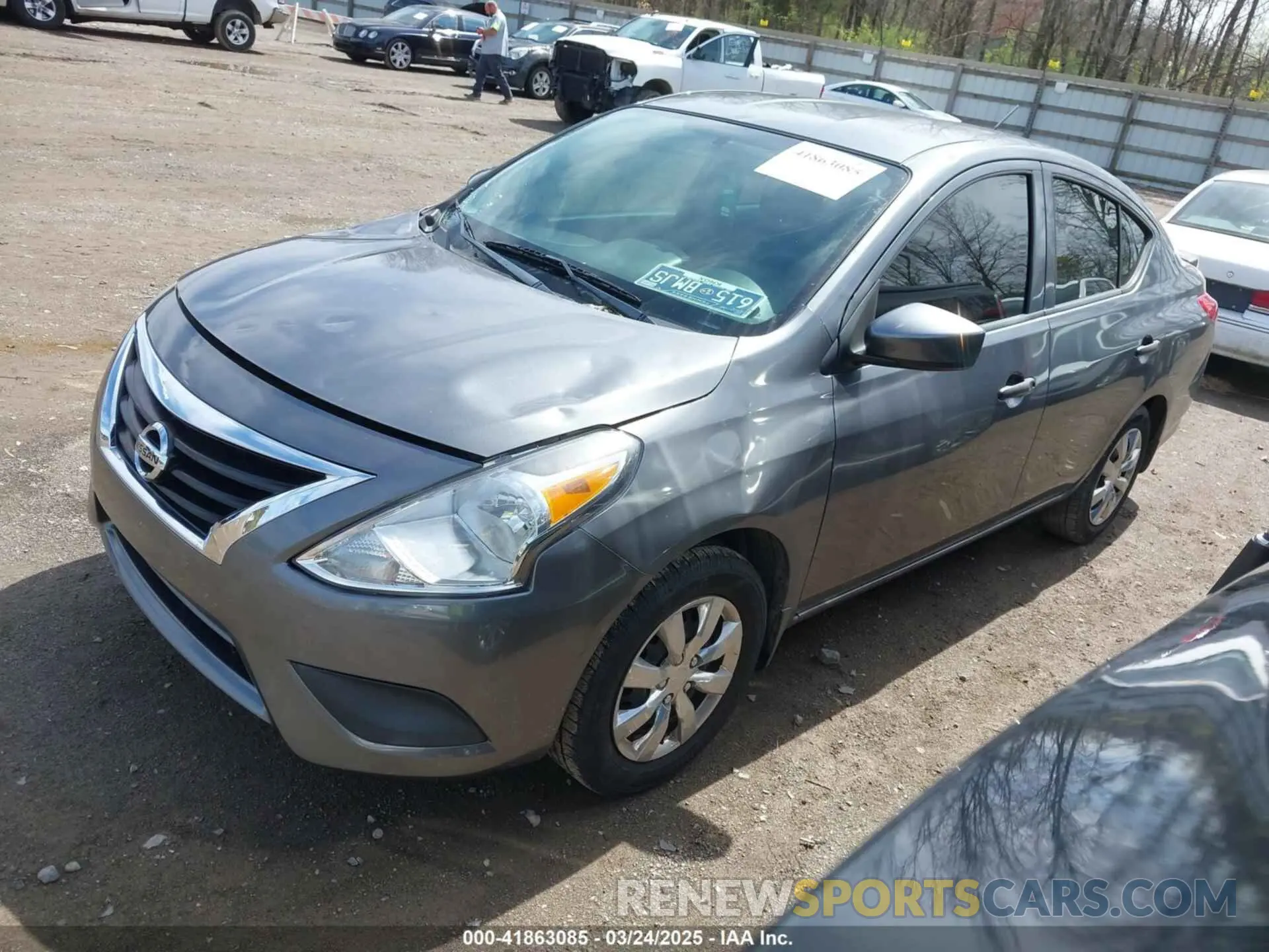 2 Photograph of a damaged car 3N1CN7APXKL827919 NISSAN VERSA 2019