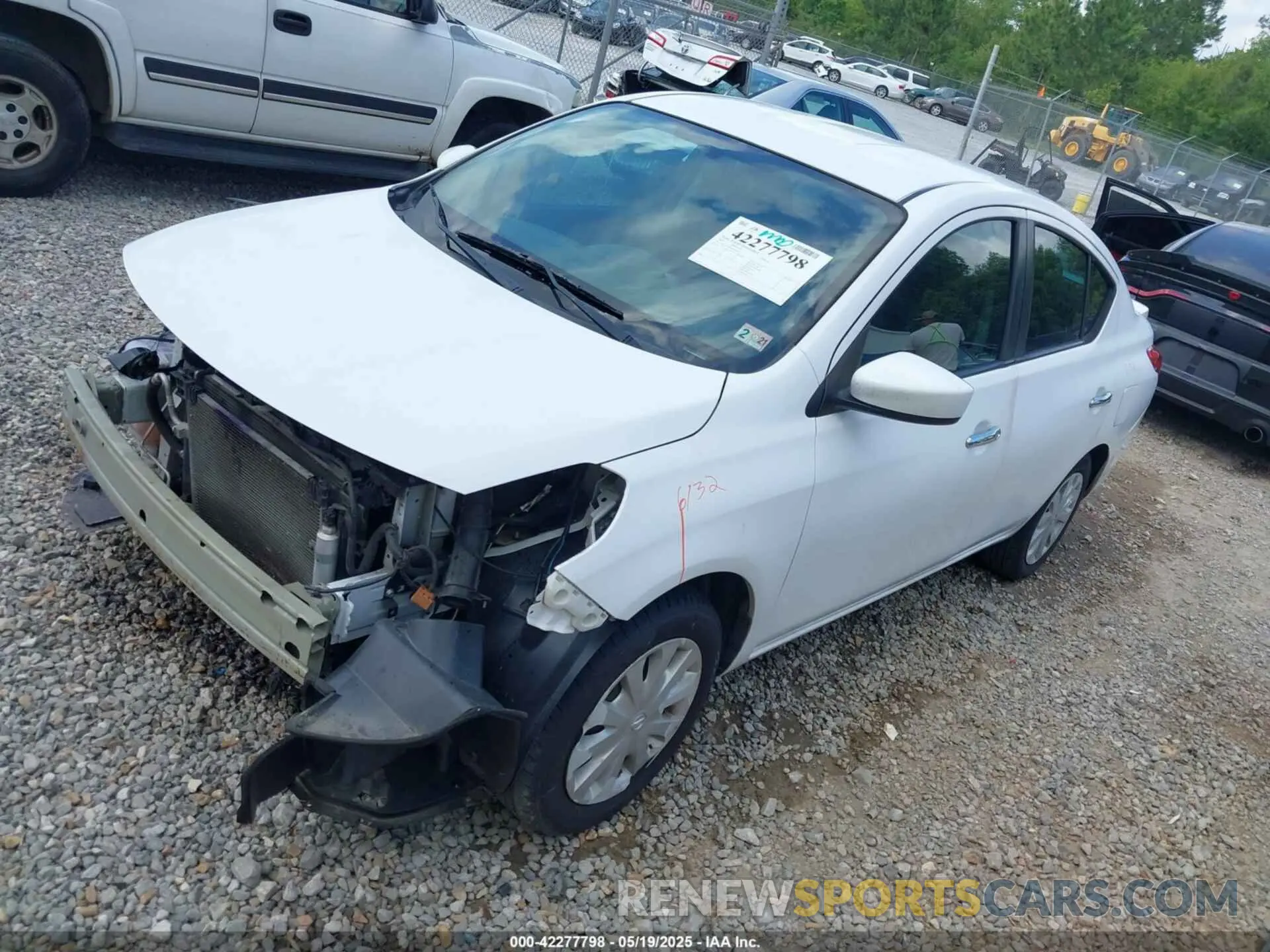 2 Photograph of a damaged car 3N1CN7APXKL831677 NISSAN VERSA 2019