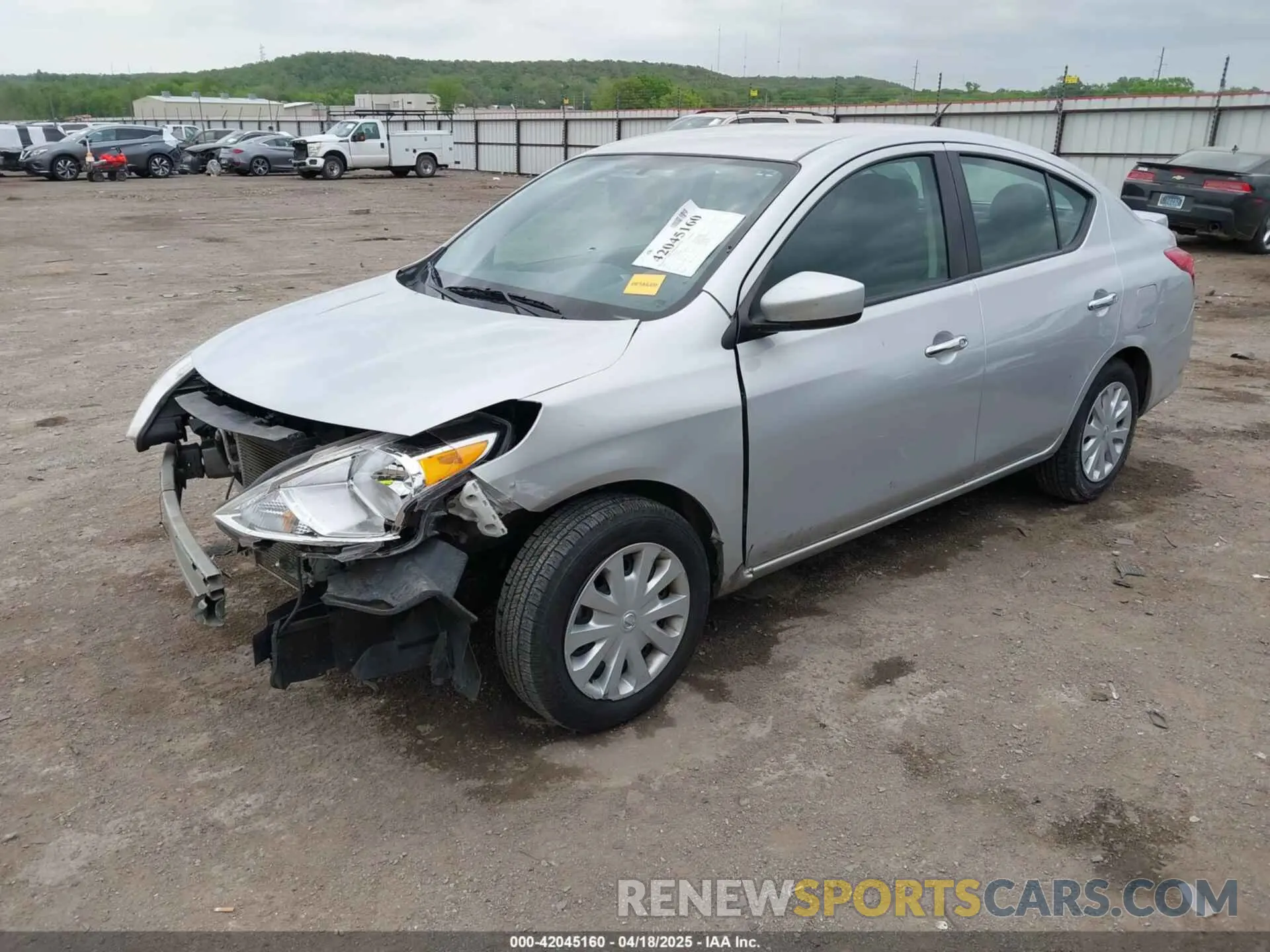 2 Photograph of a damaged car 3N1CN7APXKL844686 NISSAN VERSA 2019