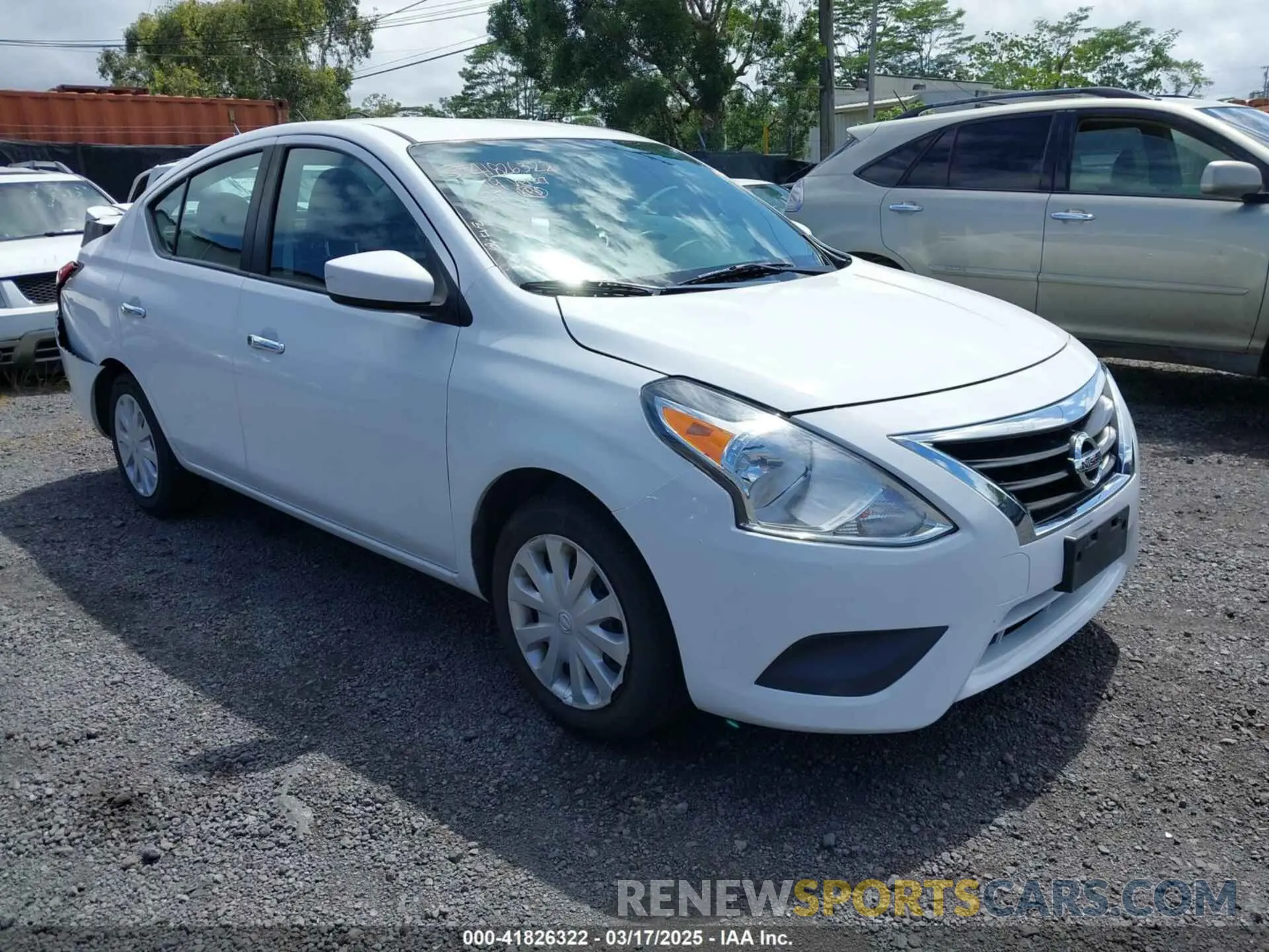 1 Photograph of a damaged car 3N1CN7APXKL845966 NISSAN VERSA 2019