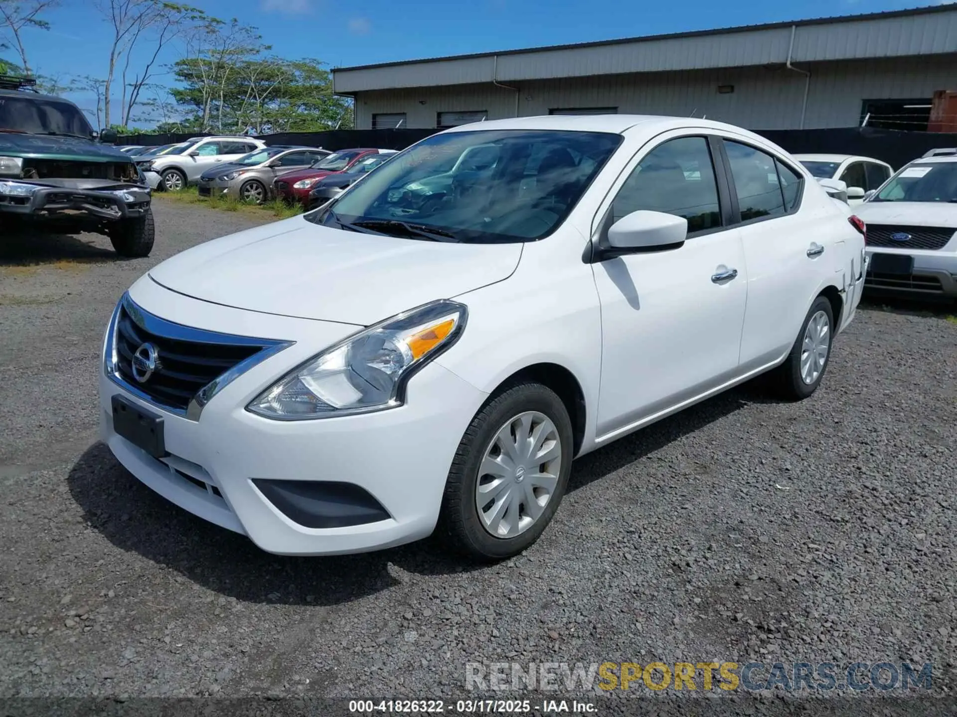 2 Photograph of a damaged car 3N1CN7APXKL845966 NISSAN VERSA 2019