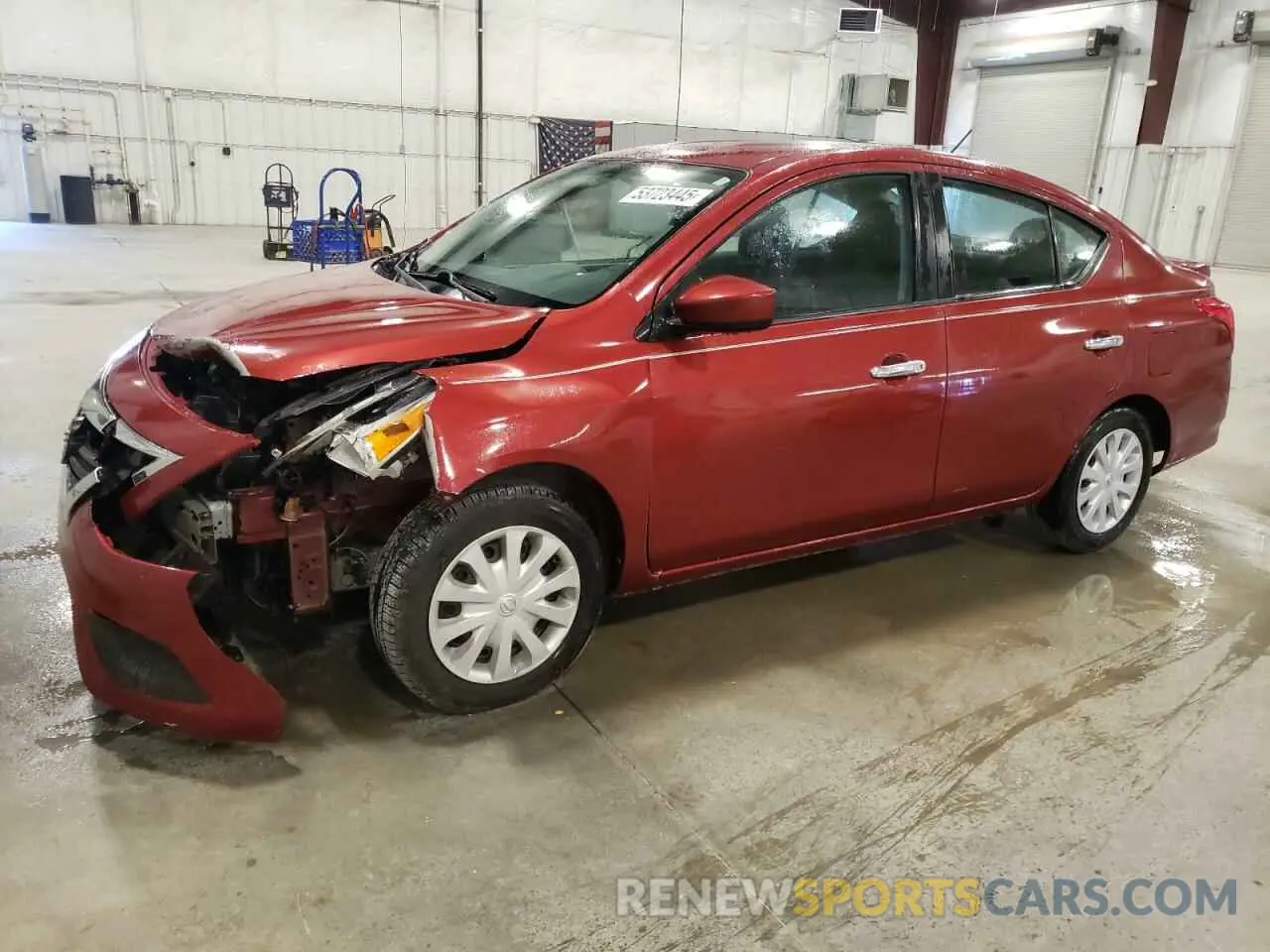 1 Photograph of a damaged car 3N1CN7APXKL863626 NISSAN VERSA 2019