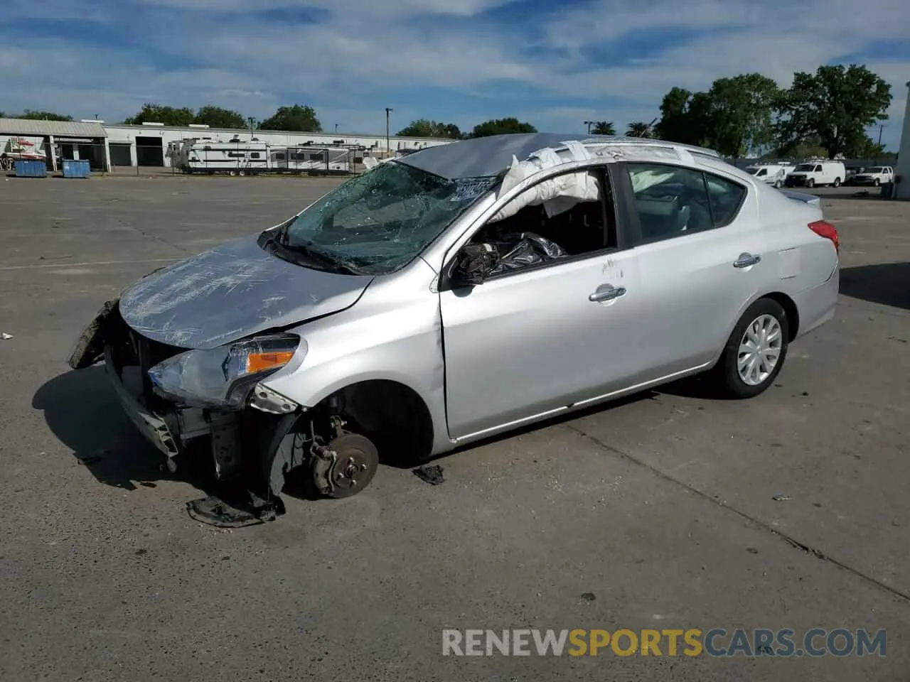 1 Photograph of a damaged car 3N1CN7APXKL873671 NISSAN VERSA 2019