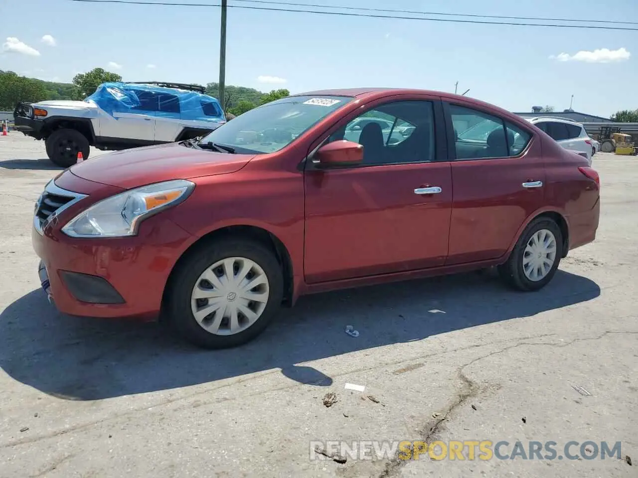 1 Photograph of a damaged car 3N1CN7APXKL881298 NISSAN VERSA 2019