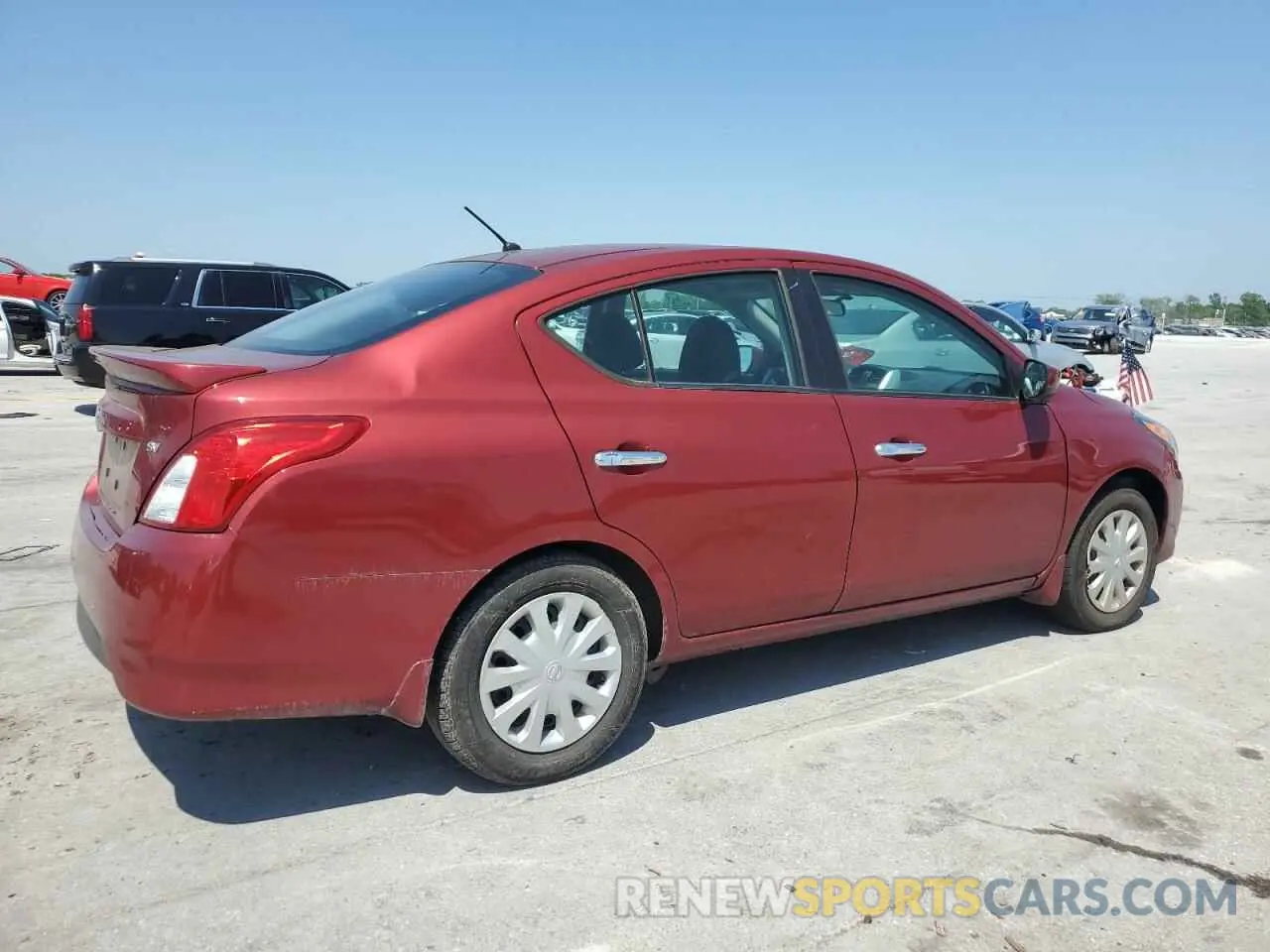 3 Photograph of a damaged car 3N1CN7APXKL881298 NISSAN VERSA 2019